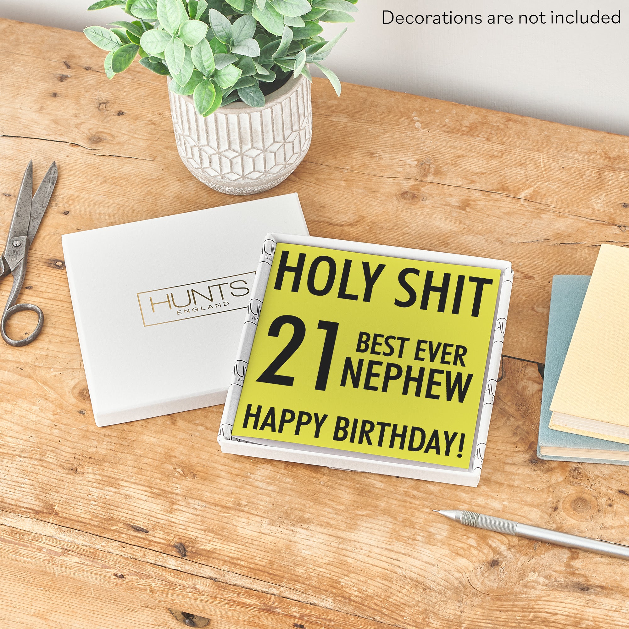 Boxed 21st Nephew Birthday Card Holy Shit - Default Title (B0D5RZ8L93)