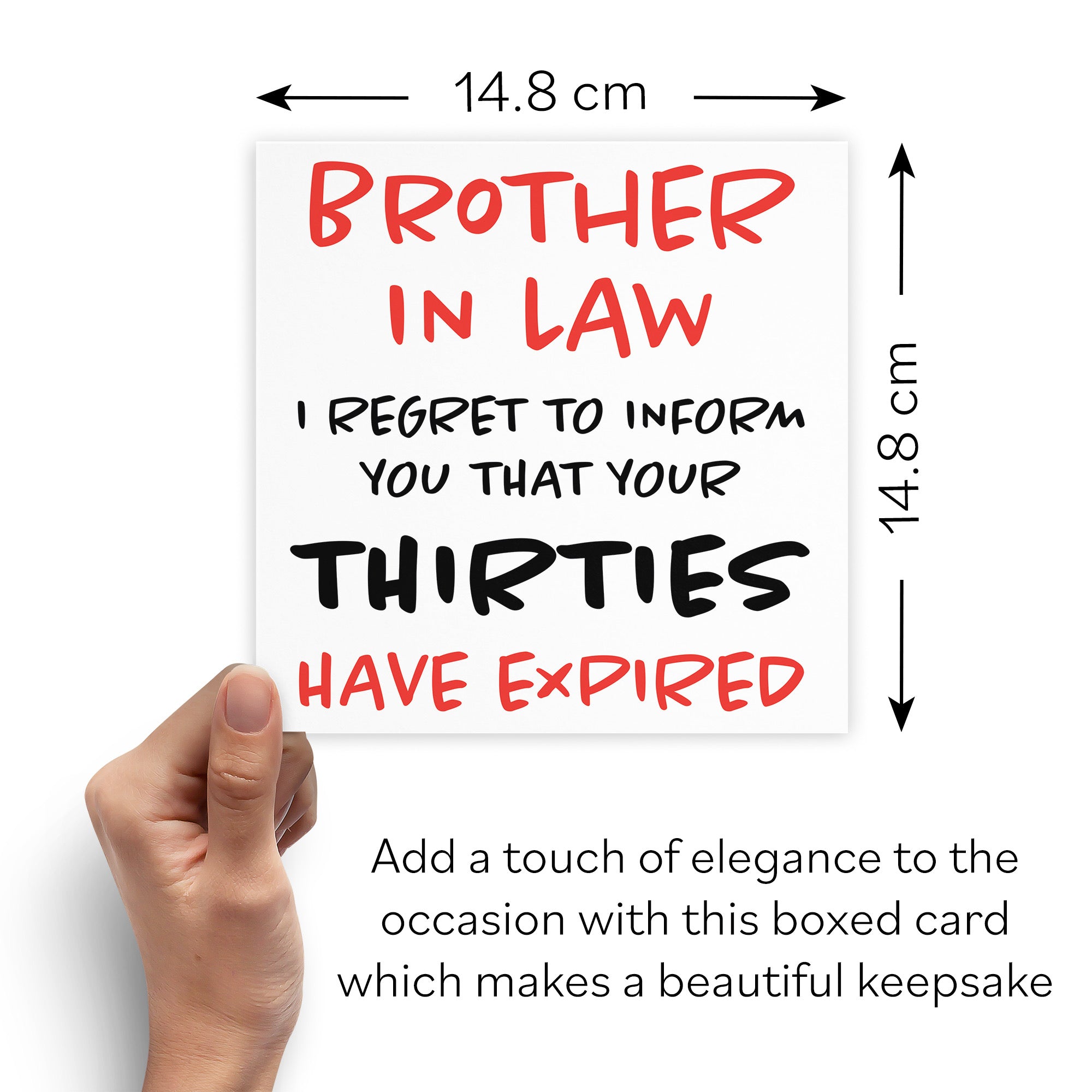 Boxed 40th Brother In Law Humorous Birthday Card Retro - Default Title (B0D5S15HLY)