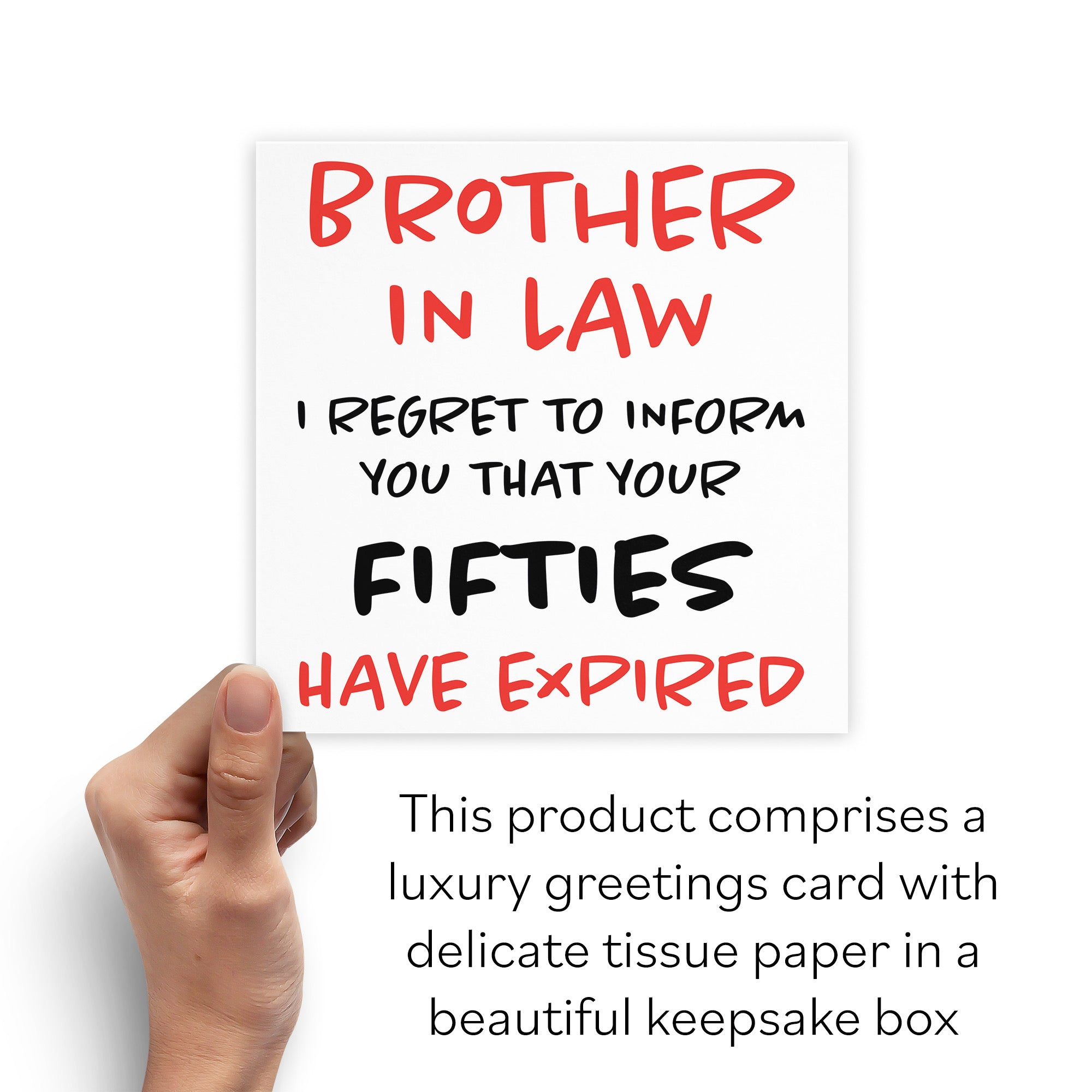 Boxed 60th Brother In Law Humorous Birthday Card Retro - Default Title (B0D5S34MR1)