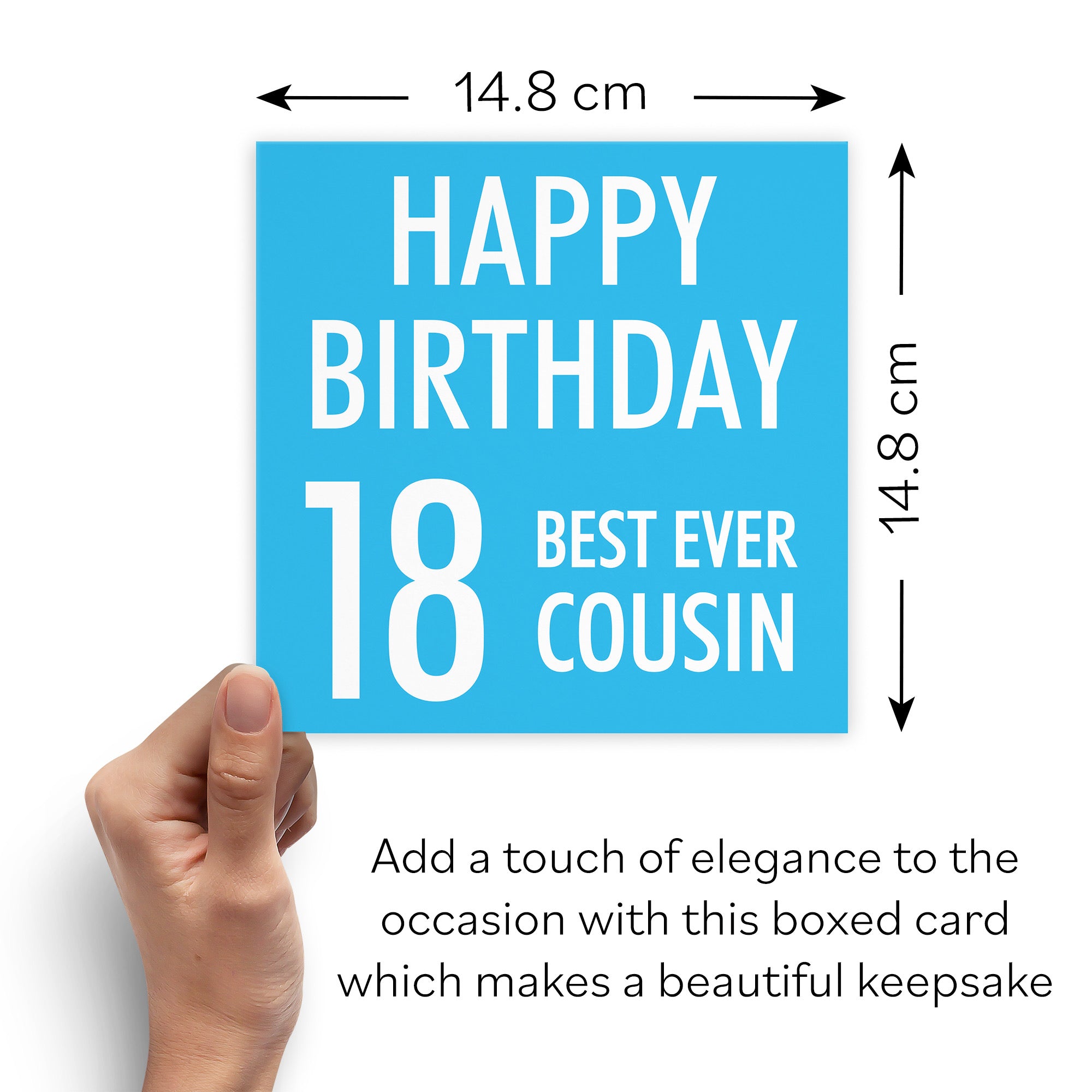 Boxed 18th Cousin Male Birthday Card Urban Colour - Default Title (B0D5S36D88)