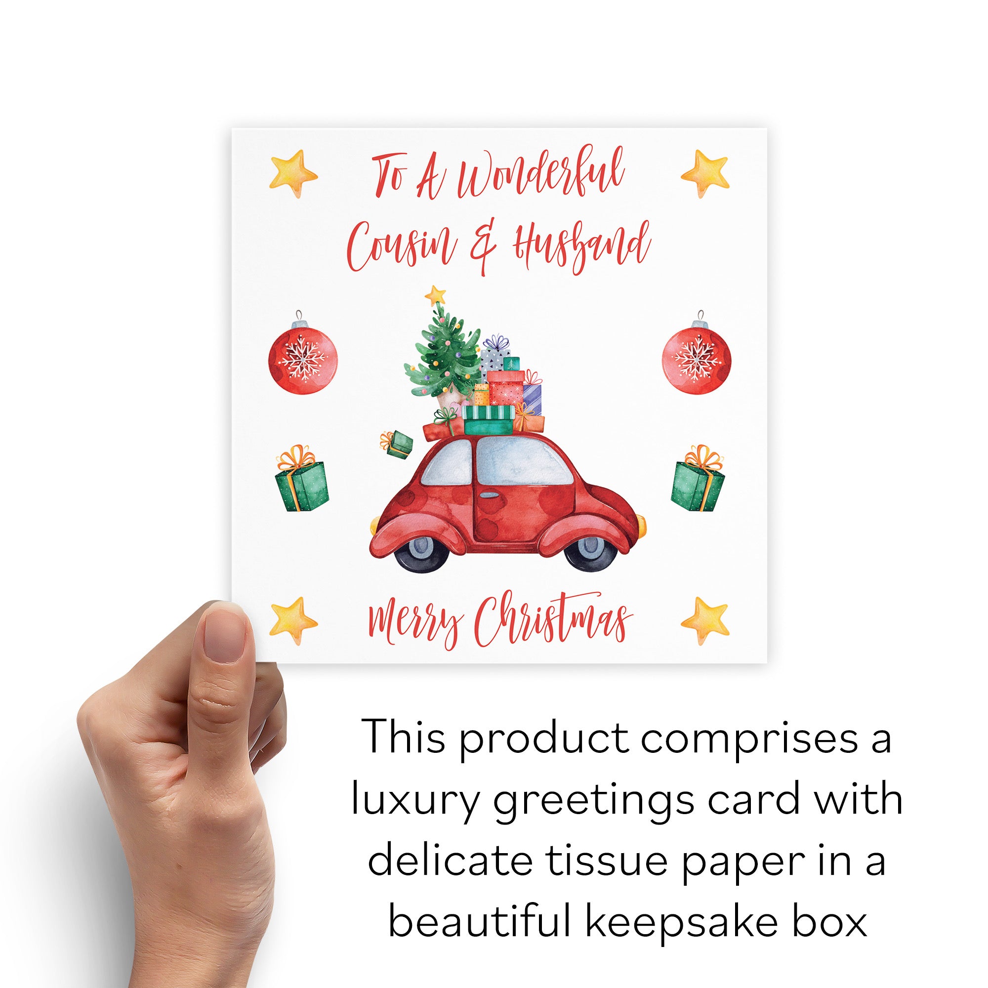 Boxed Cousin And Husband Christmas Holiday Card - Default Title (B0D5S514LD)