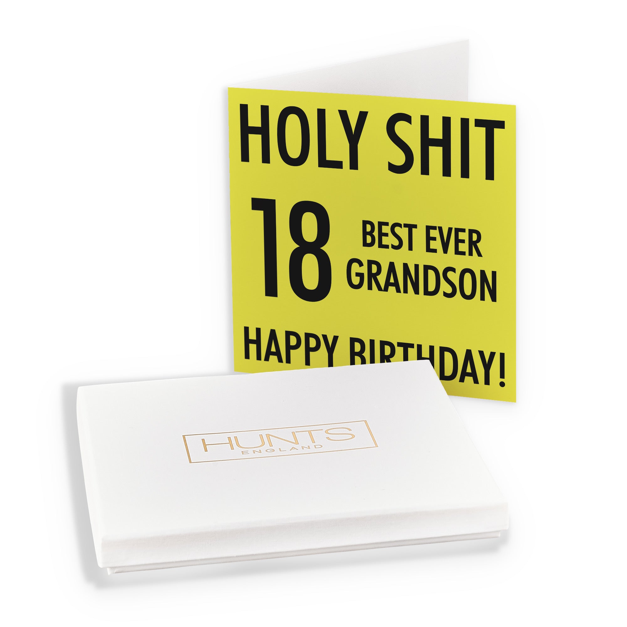 Boxed 18th Grandson Birthday Card Holy Shit - Default Title (B0D5S5PGVX)