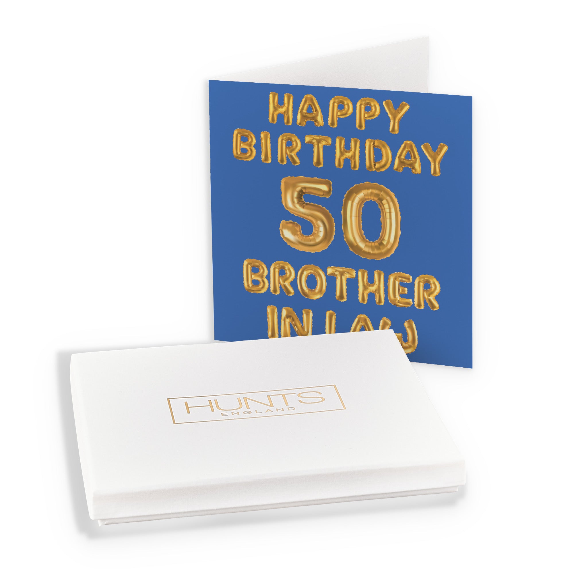 Boxed 50th Brother In Law Birthday Card Balloon - Default Title (B0D5S75NHW)