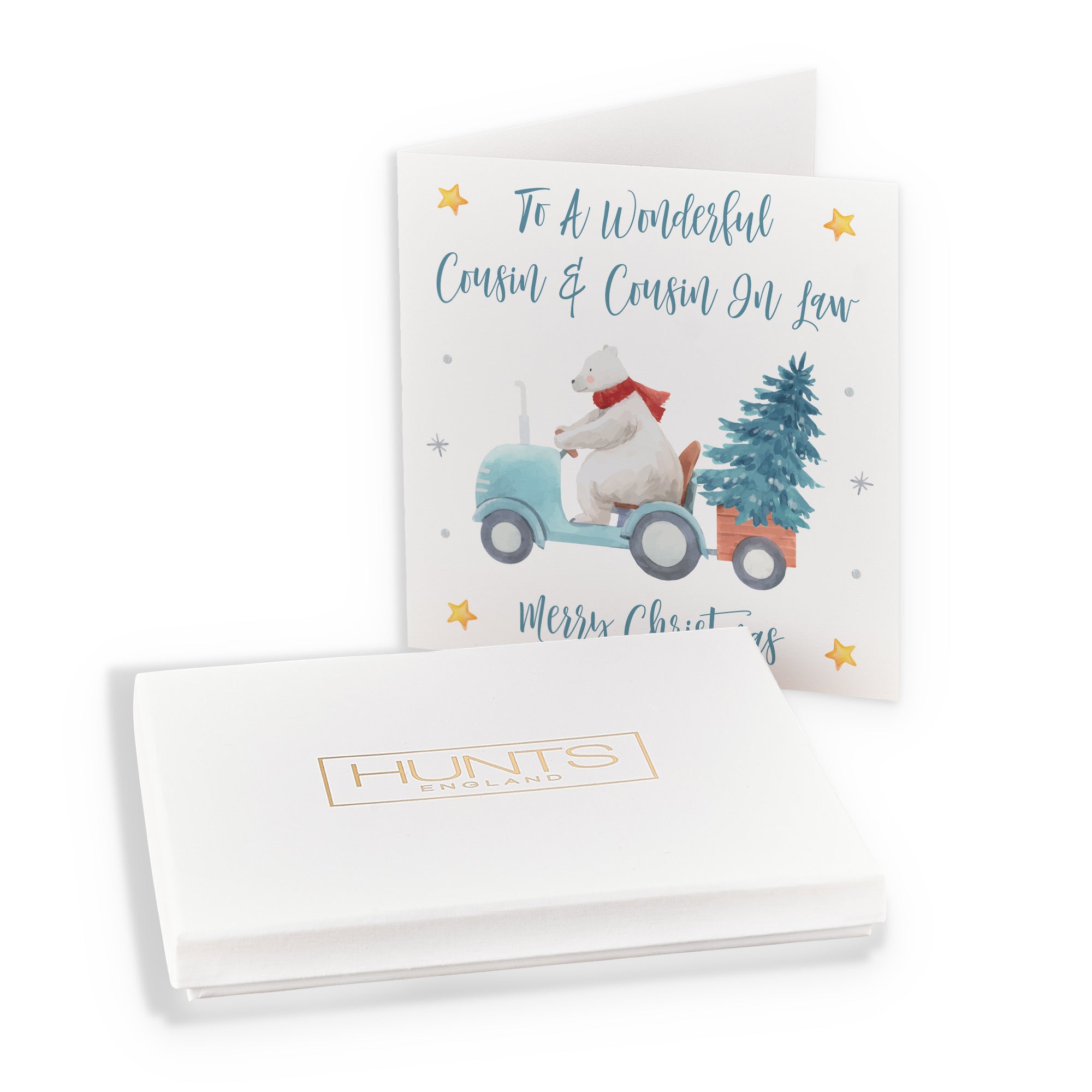 Boxed Cousin And Cousin In Law Polar Bear Christmas Card - Default Title (B0D5S763FJ)