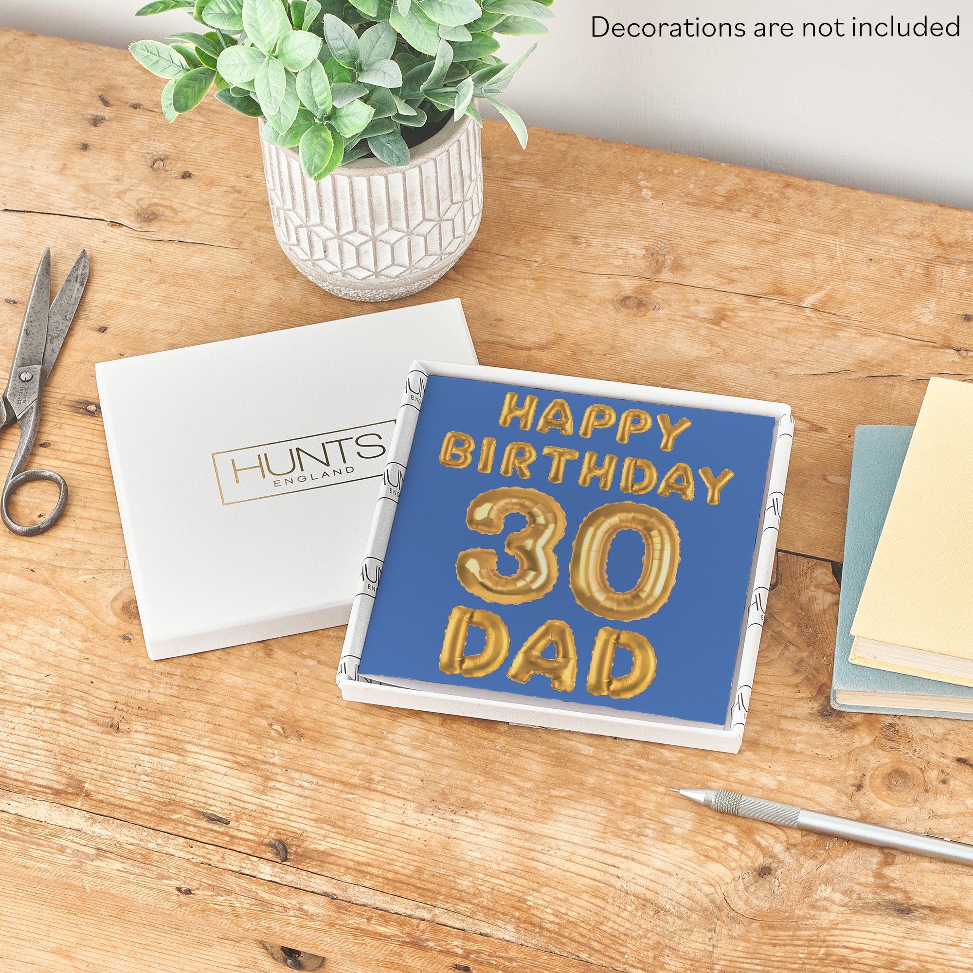 Boxed 30th Dad Birthday Card Balloon - Default Title (B0D5S8VCH3)