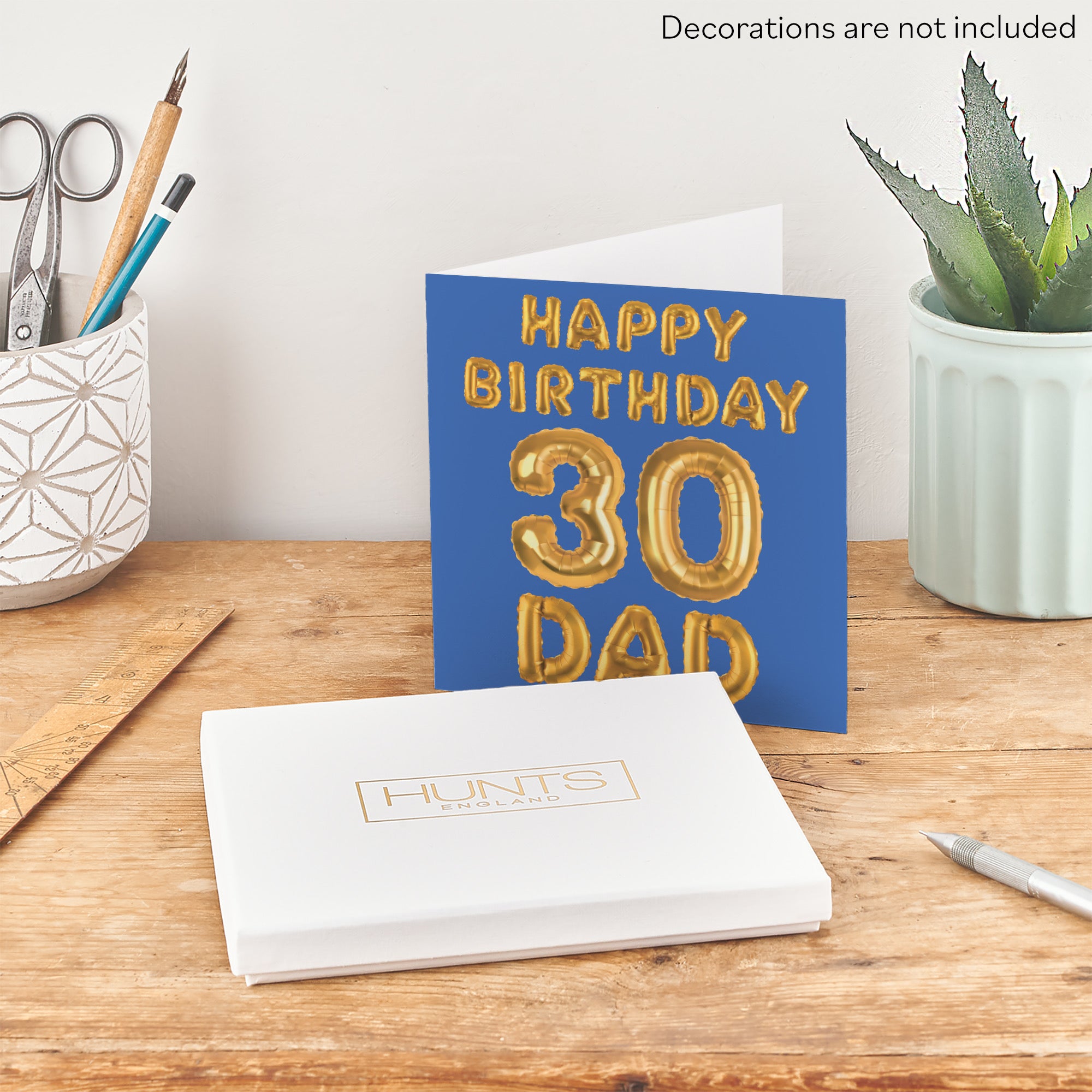 Boxed 30th Dad Birthday Card Balloon - Default Title (B0D5S8VCH3)