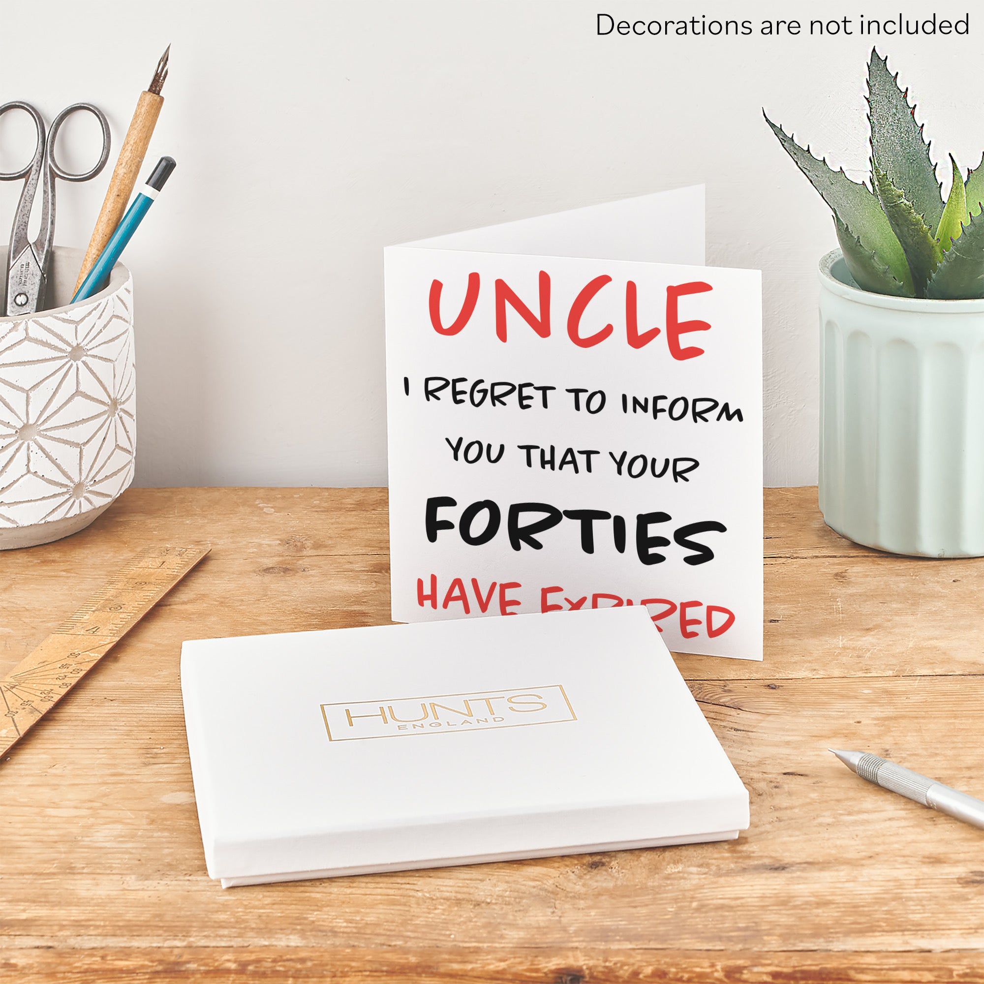 Boxed 50th Uncle Humorous Birthday Card Retro - Default Title (B0D5S8VGWX)