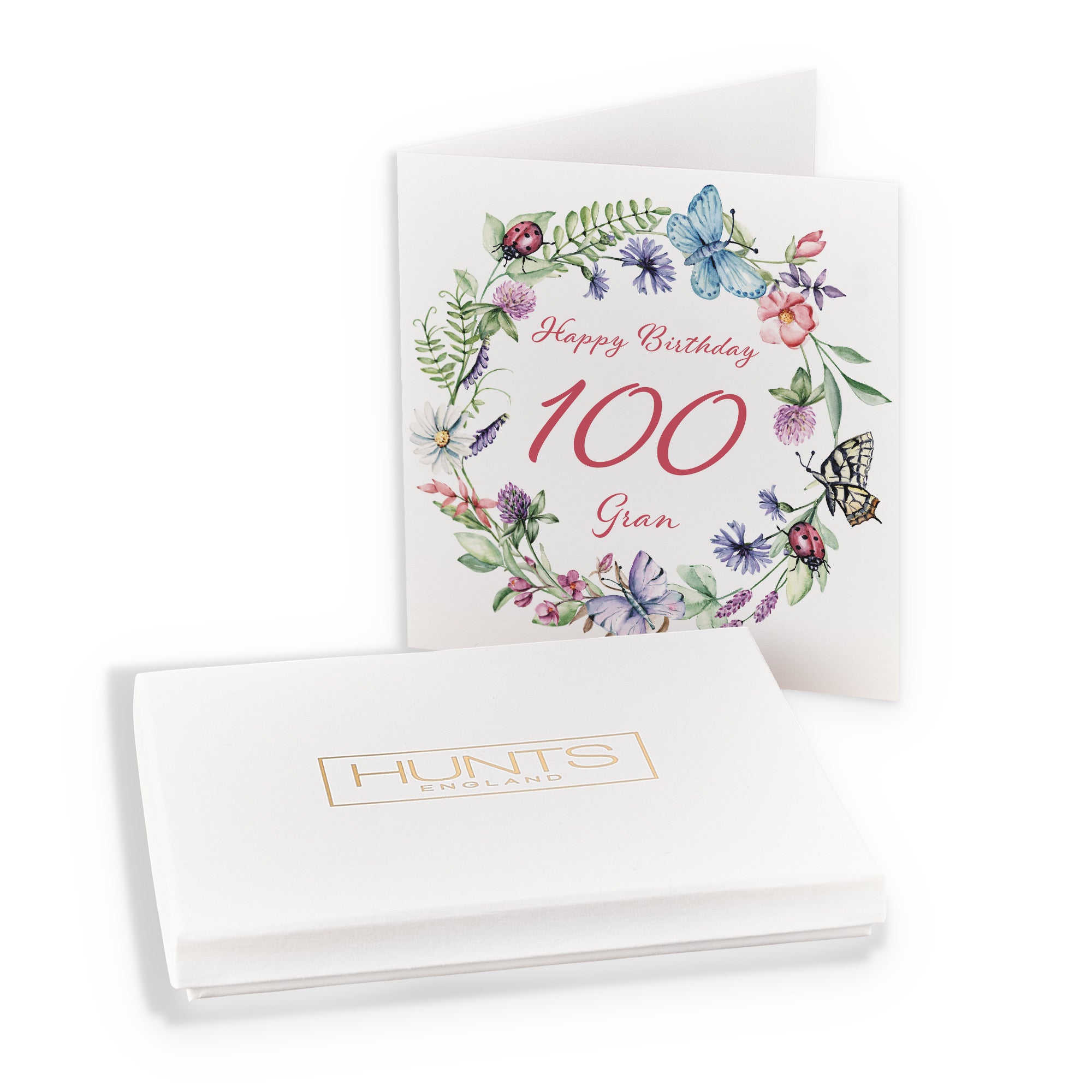 Boxed 100th Gran Birthday Card Meadow - Default Title (B0D5S8W86W)
