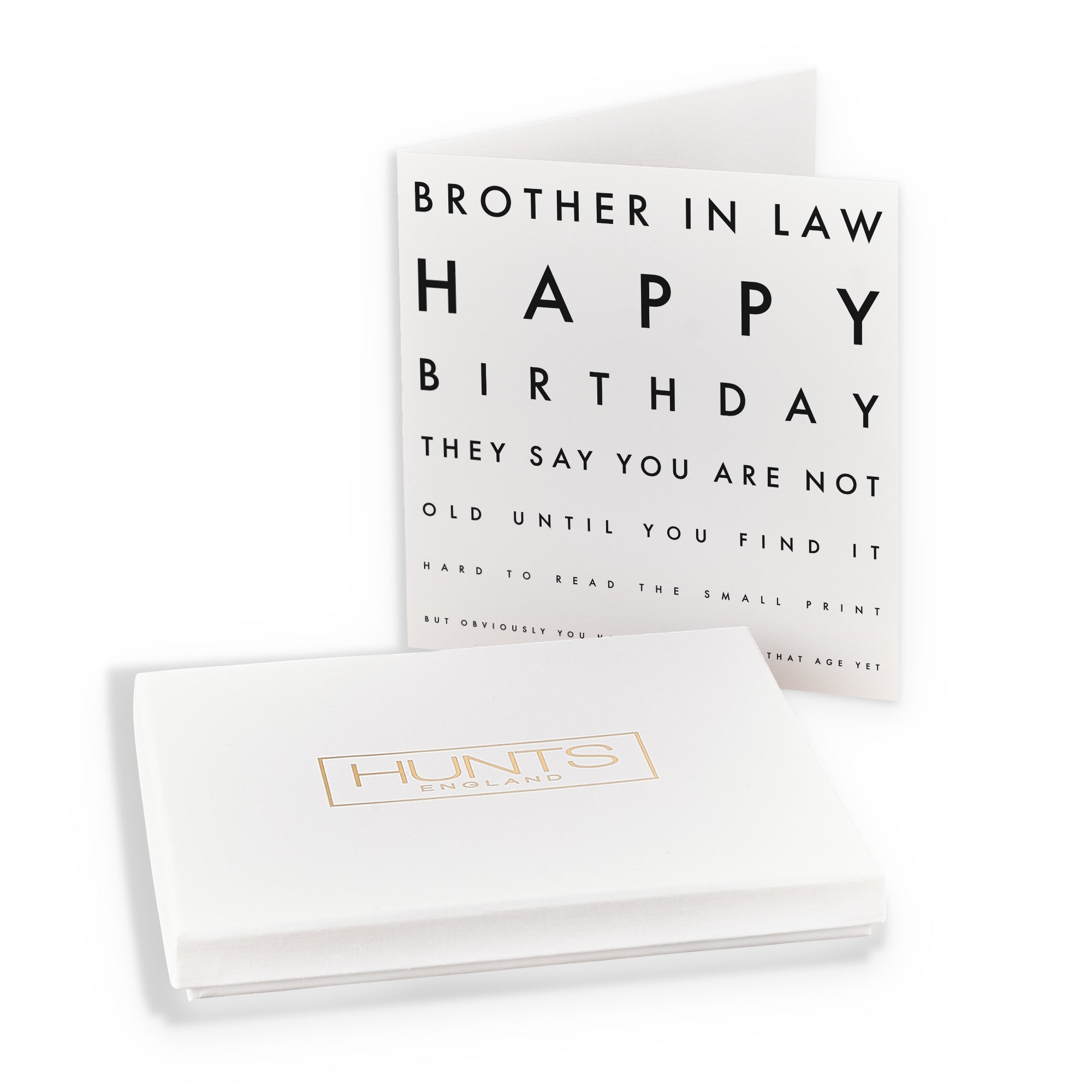 Boxed Brother In Law Funny Eye Sight Birthday Card Letters - Default Title (B0D5S8W87V)