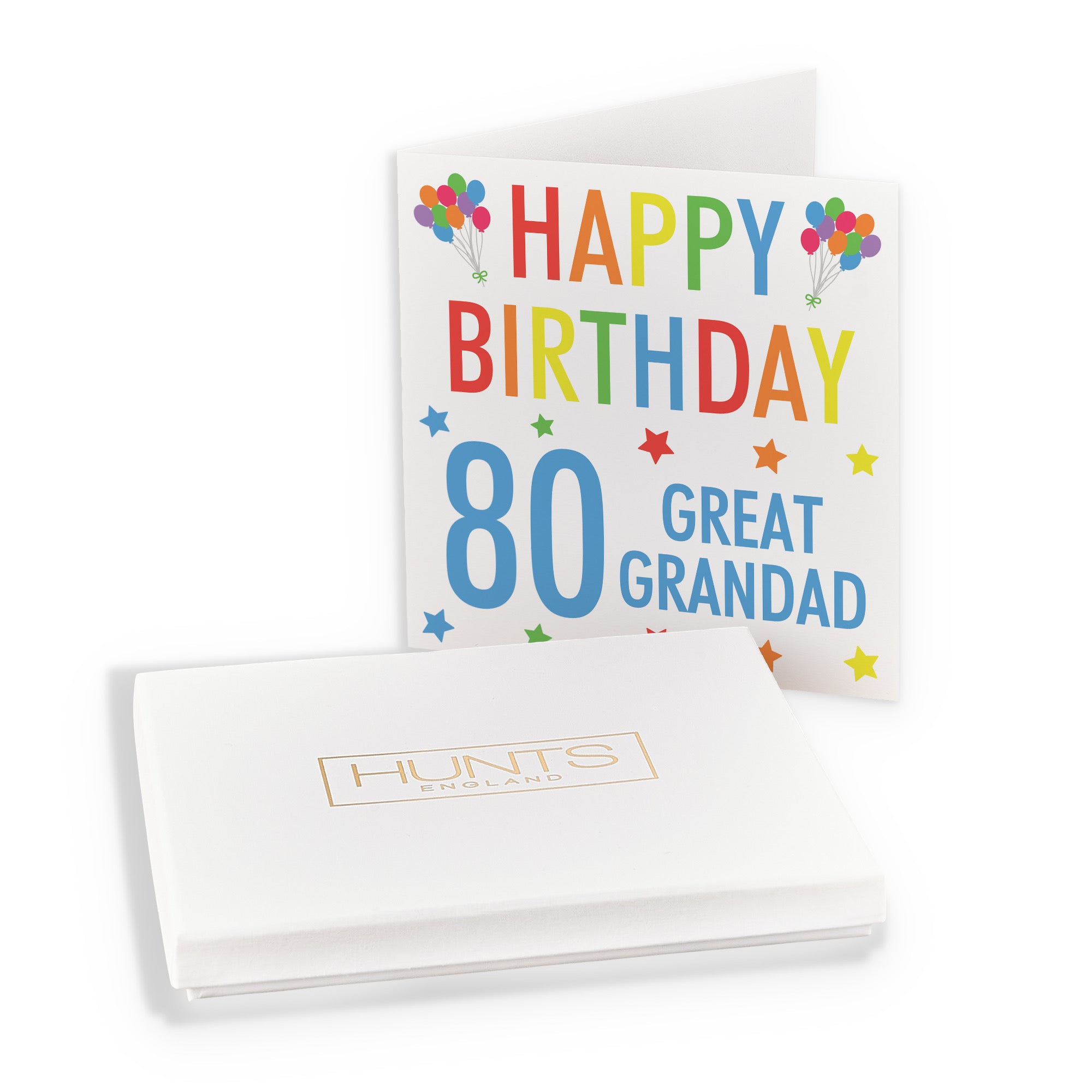 Boxed 80th Great Grandad Birthday Card Colourful - Default Title (B0D5S8W97G)