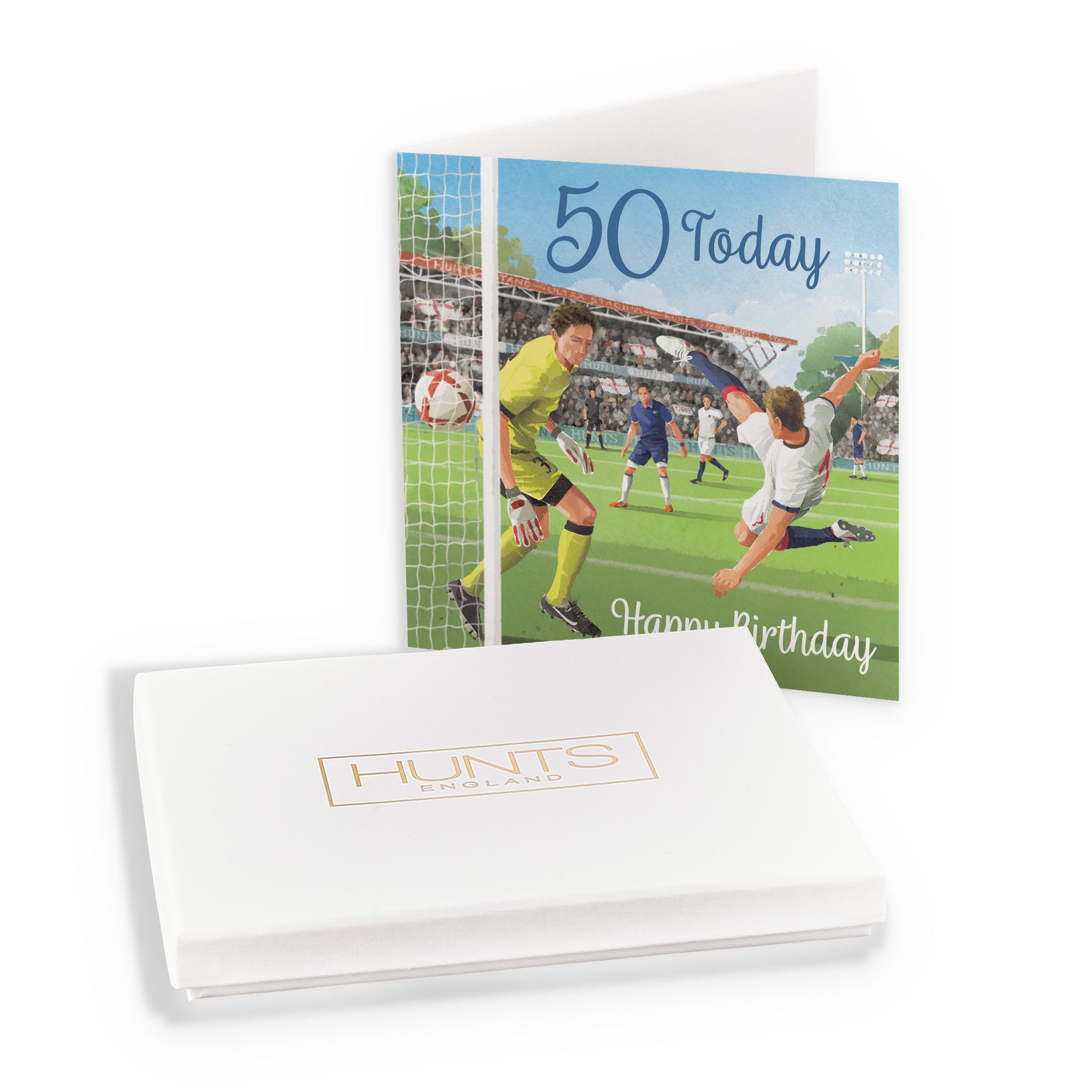 Boxed Football 50th Birthday Card Milo's Gallery - Default Title (B0D5YJ7Y7W)