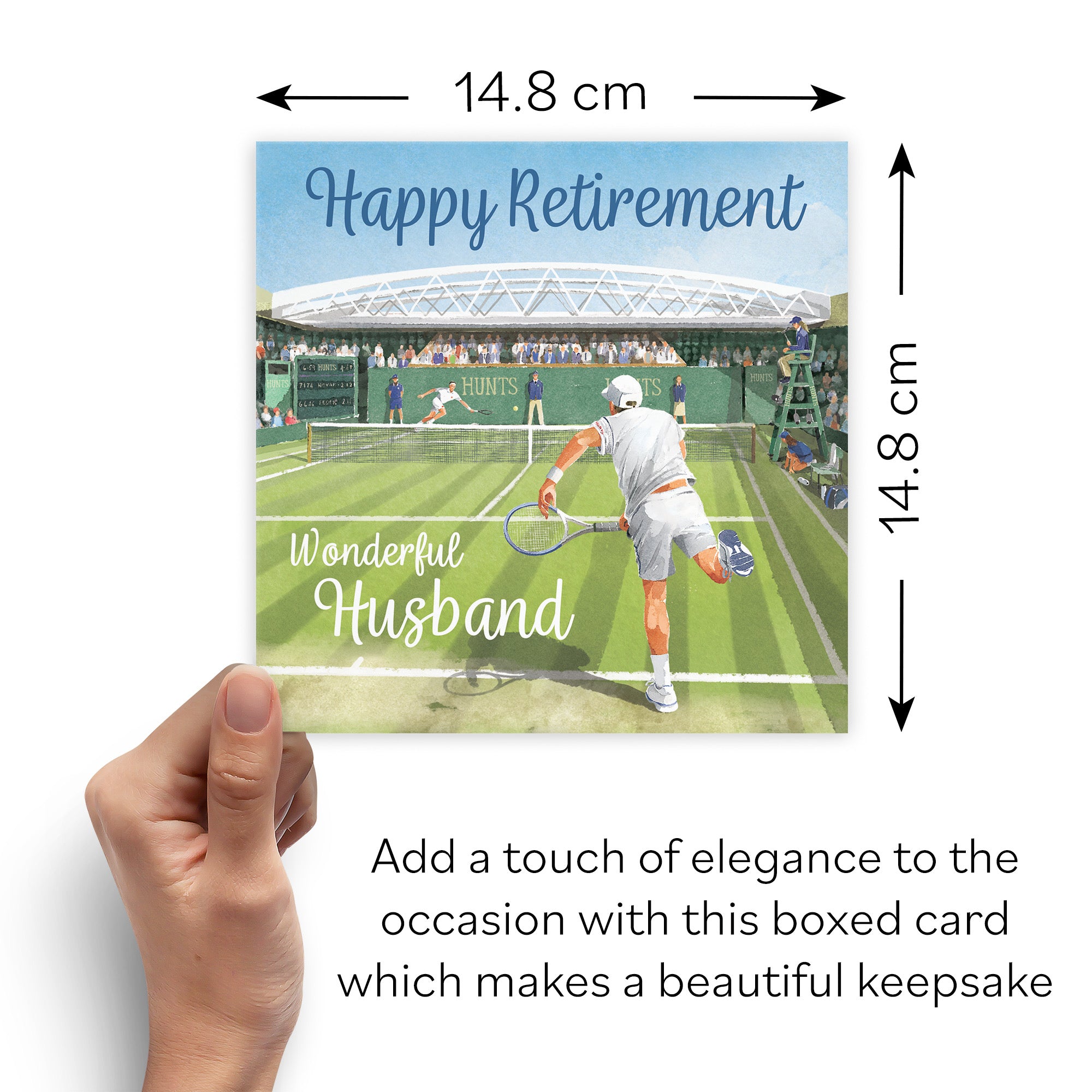 Boxed Husband Retirement Congratulations Tennis Card Milo's Gallery - Default Title (B0D5YJNXFH)