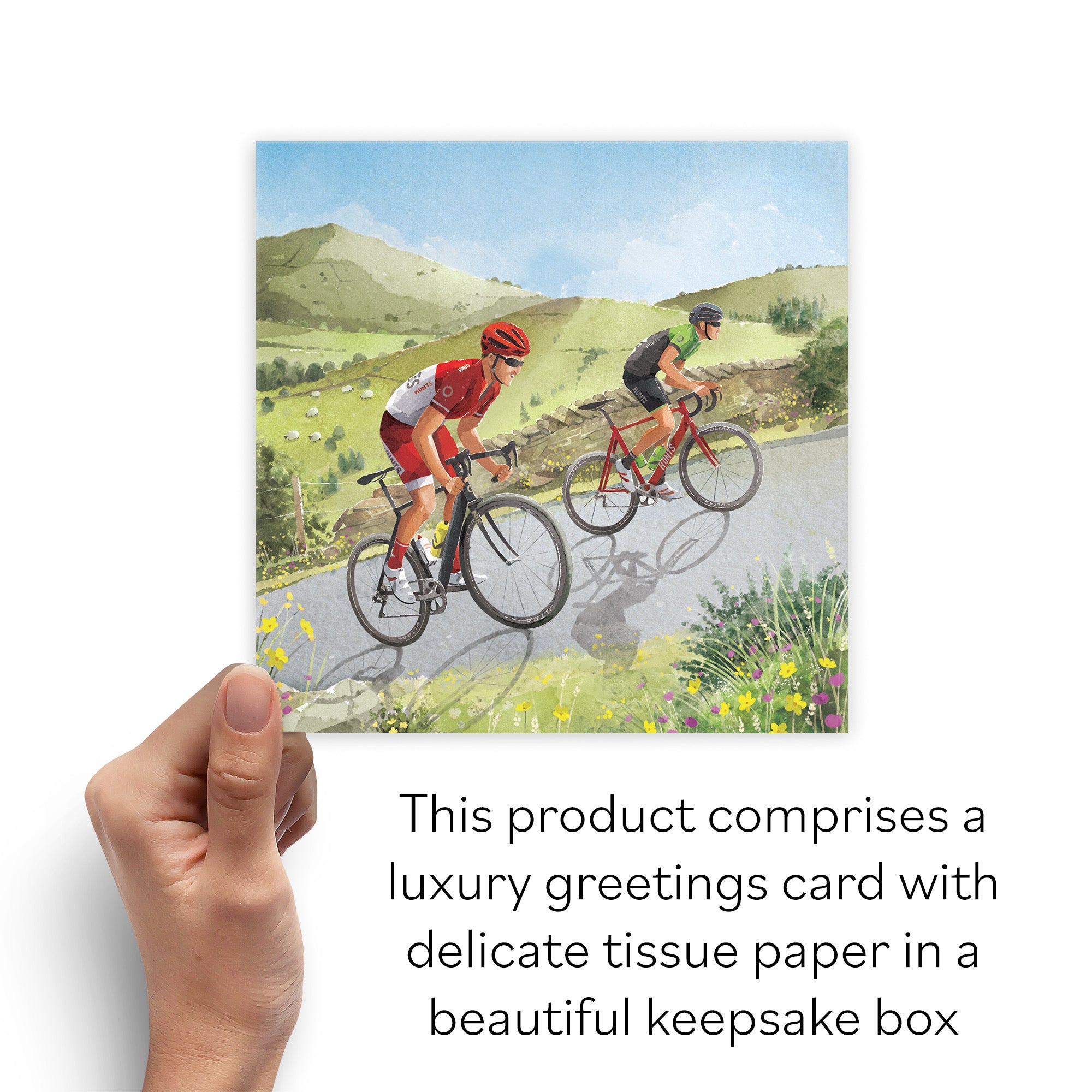 Boxed Road Cycling Blank Any Occasion Card Milo's Gallery - Default Title (B0D5YJX6CB)