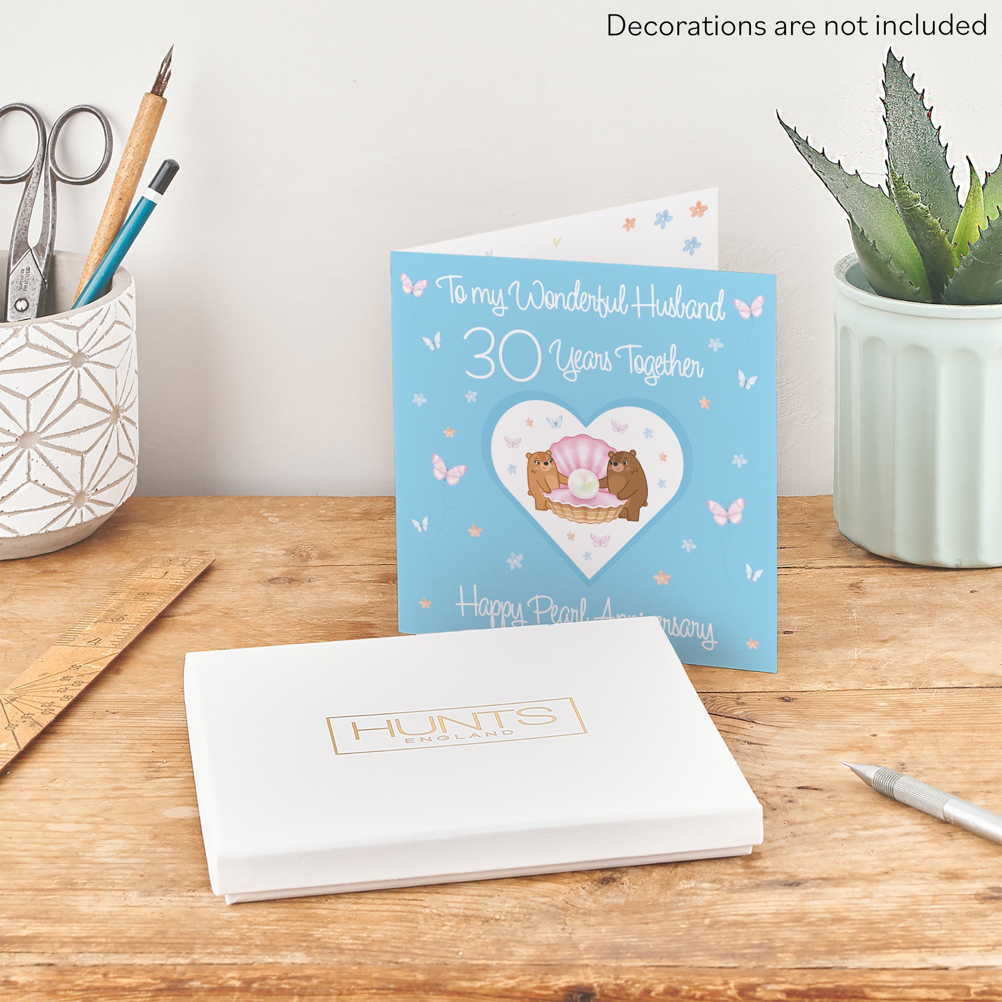 Boxed Husband 30th Anniversary Card Pearl Romantic Meadows - Default Title (B0D5YJYMQV)