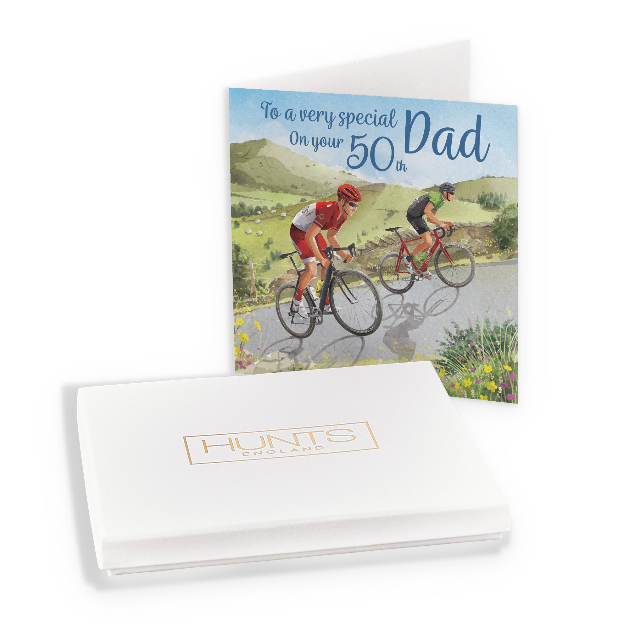 Boxed 50th Dad Birthday Card Road Cycling Milo's Gallery - Default Title (B0D5YJZN8F)