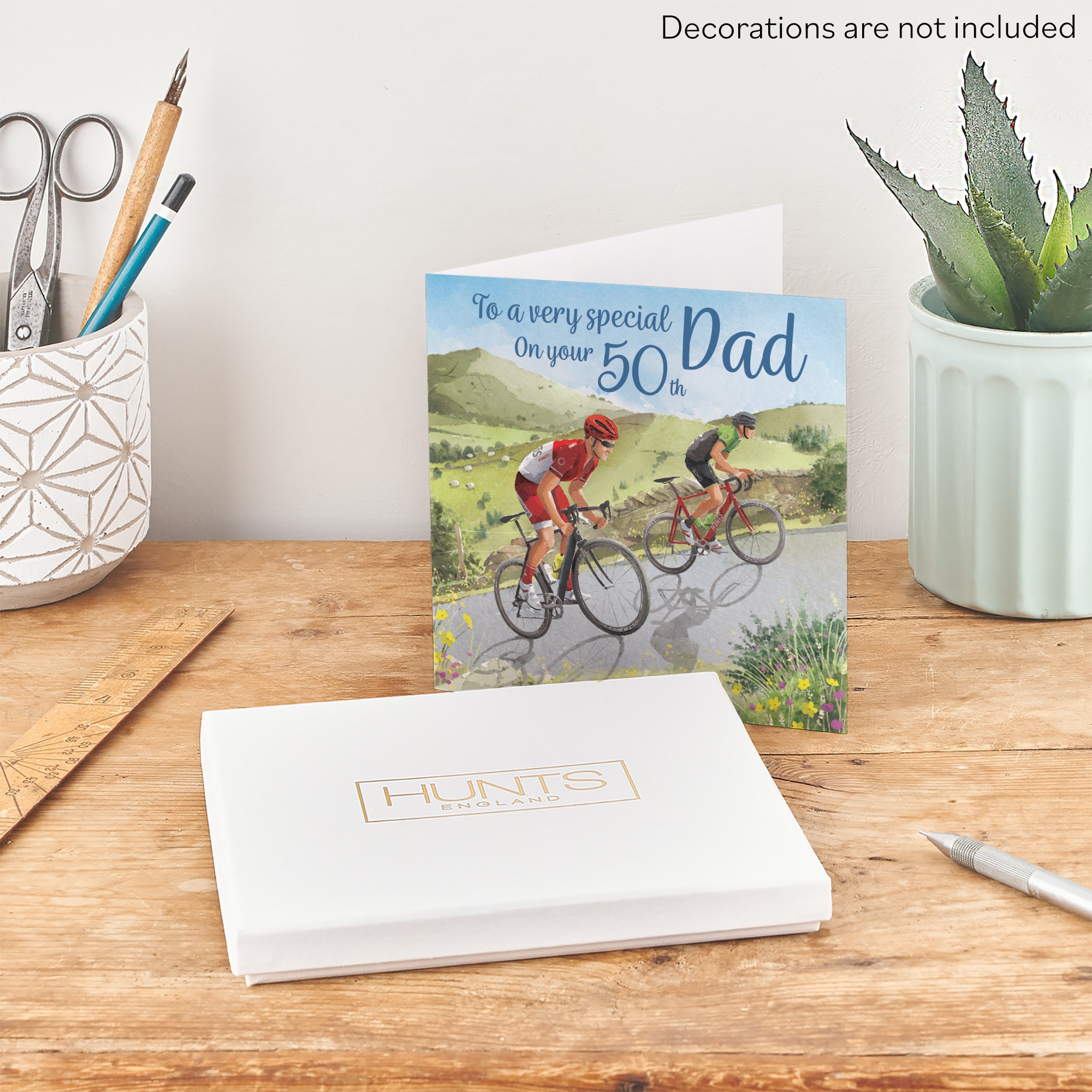 Boxed 50th Dad Birthday Card Road Cycling Milo's Gallery - Default Title (B0D5YJZN8F)