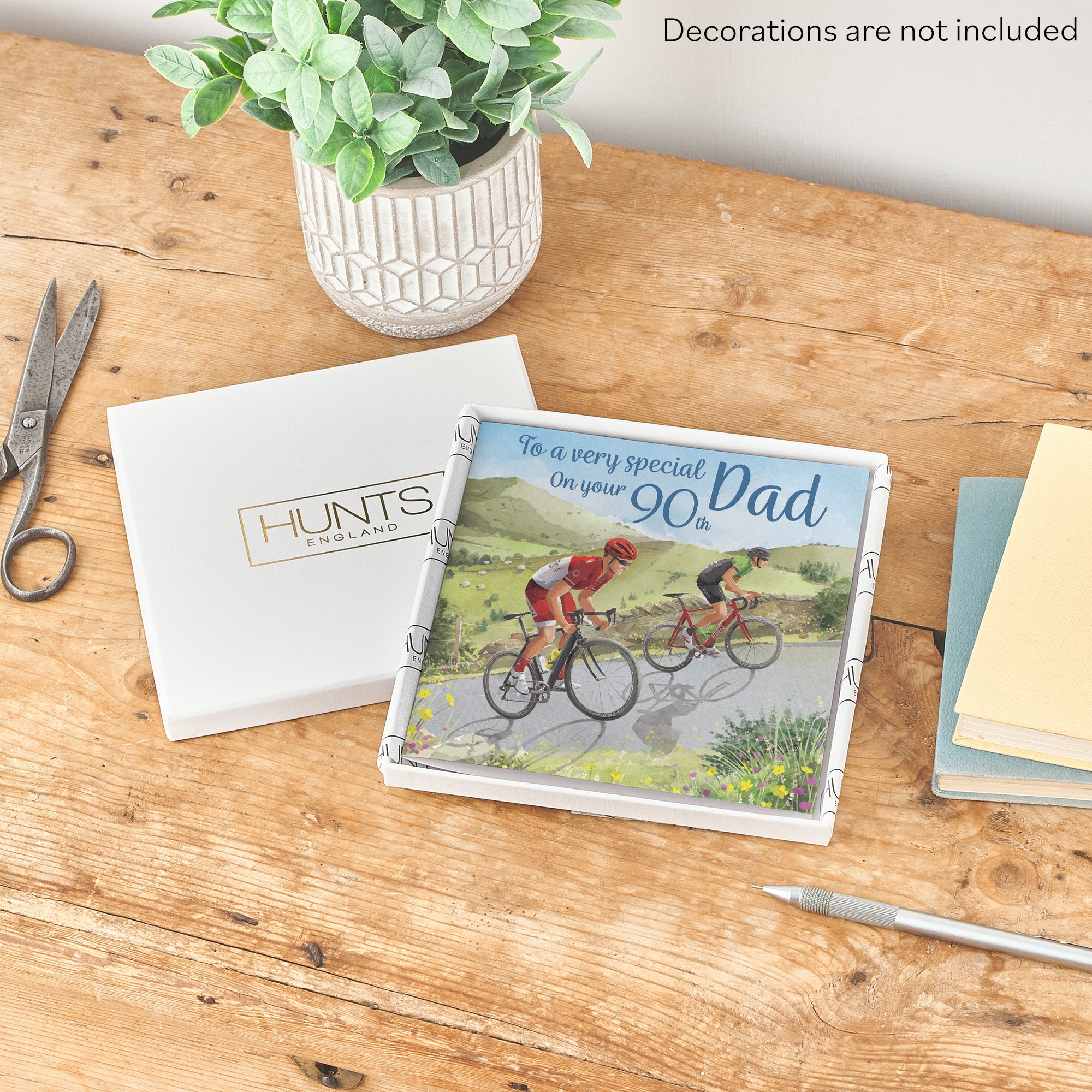 Boxed 90th Dad Birthday Card Road Cycling Milo's Gallery - Default Title (B0D5YK56M4)