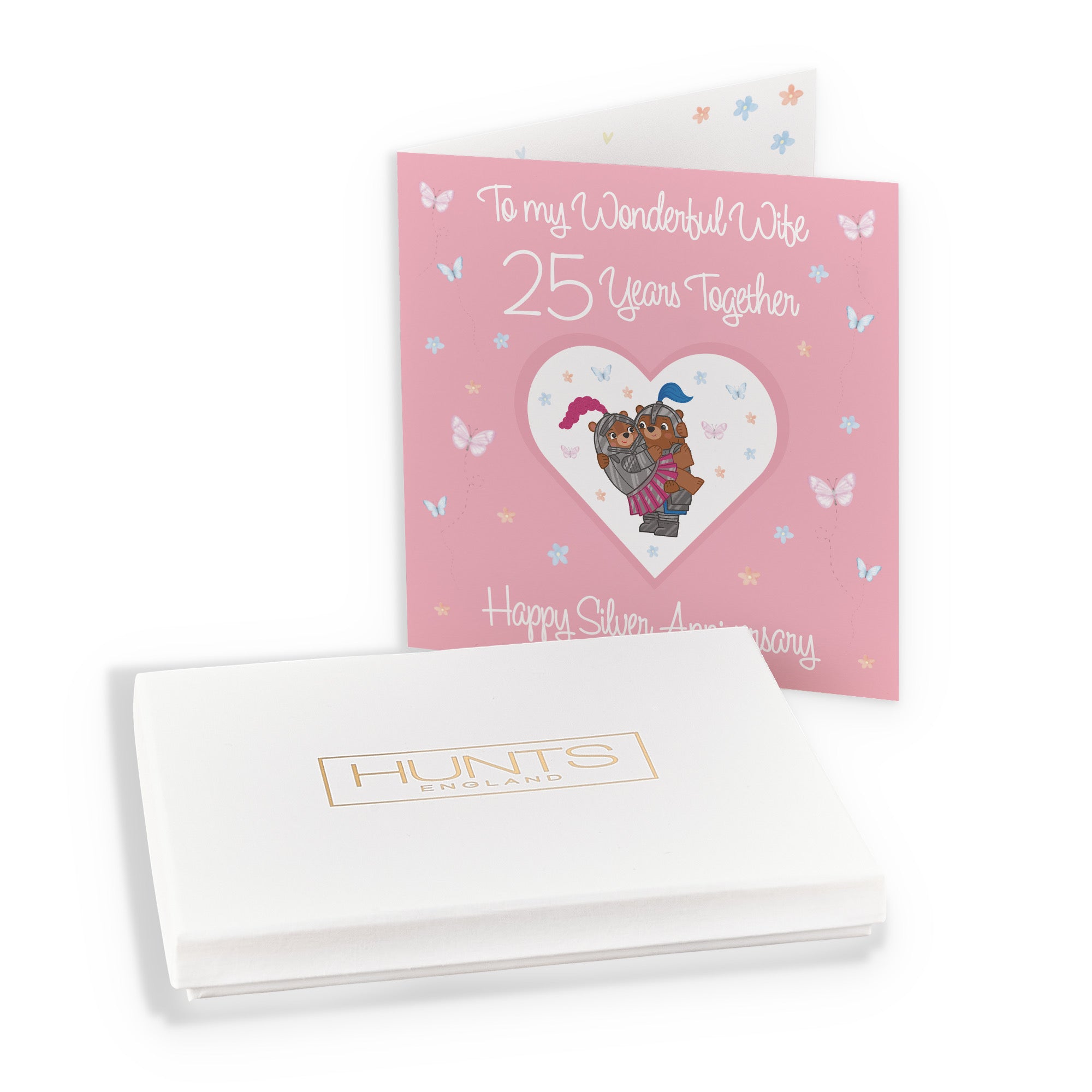 Boxed Wife 25th Anniversary Card Silver Romantic Meadows - Default Title (B0D5YKMC6S)