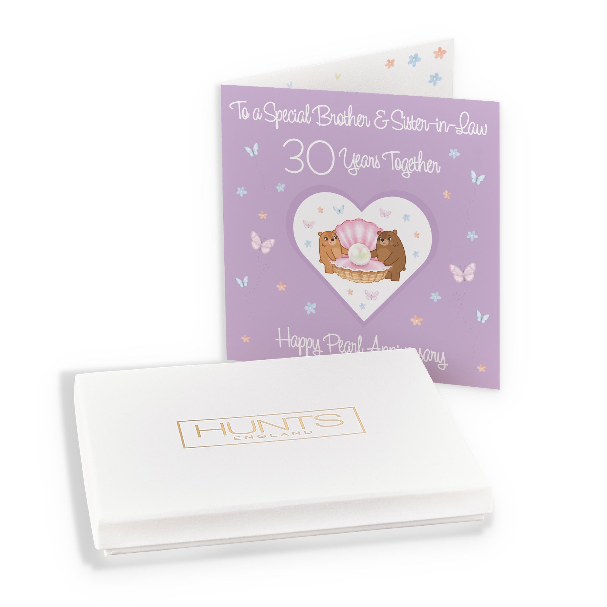 Boxed Brother & Sister-in-Law 30th Anniversary Card Romantic Meadows - Default Title (B0D5YKQ6DH)