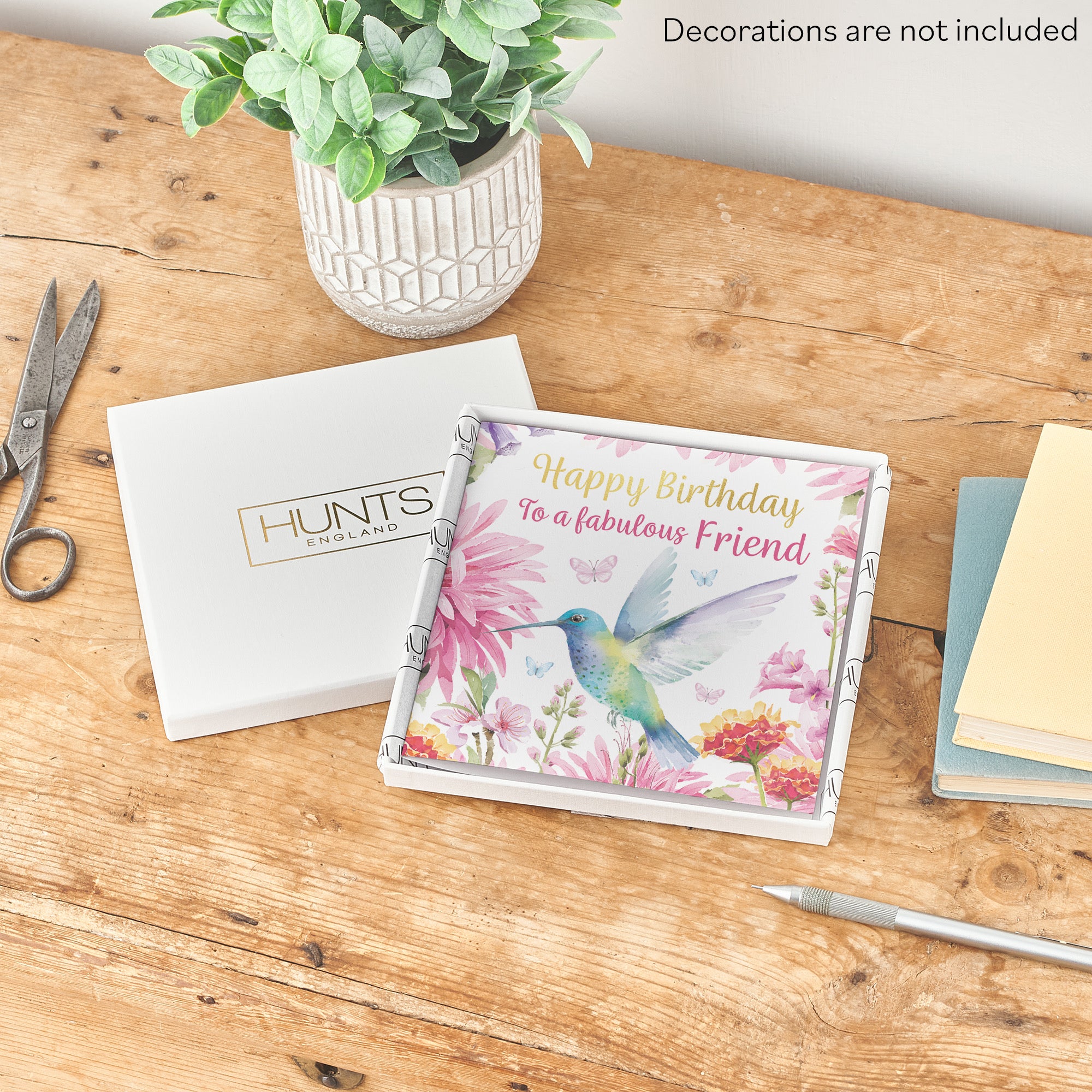 Boxed Fabulous Friend Birthday Card Hummingbird Gold Foil Milo's Gallery - Default Title (B0D5YKXLQ3)