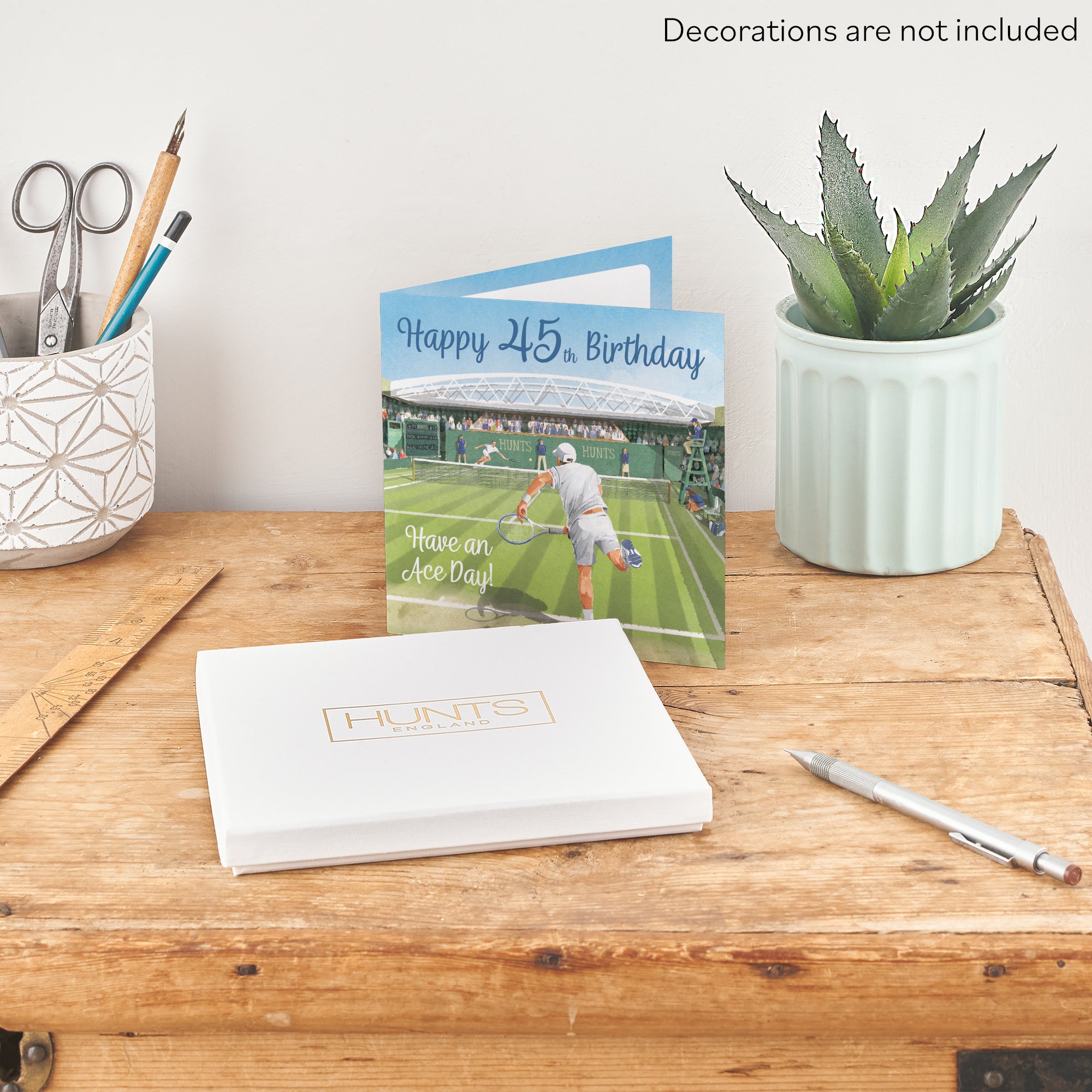 Boxed Tennis 45th Birthday Card For Him Milo's Gallery - Default Title (B0D5YKYVFM)