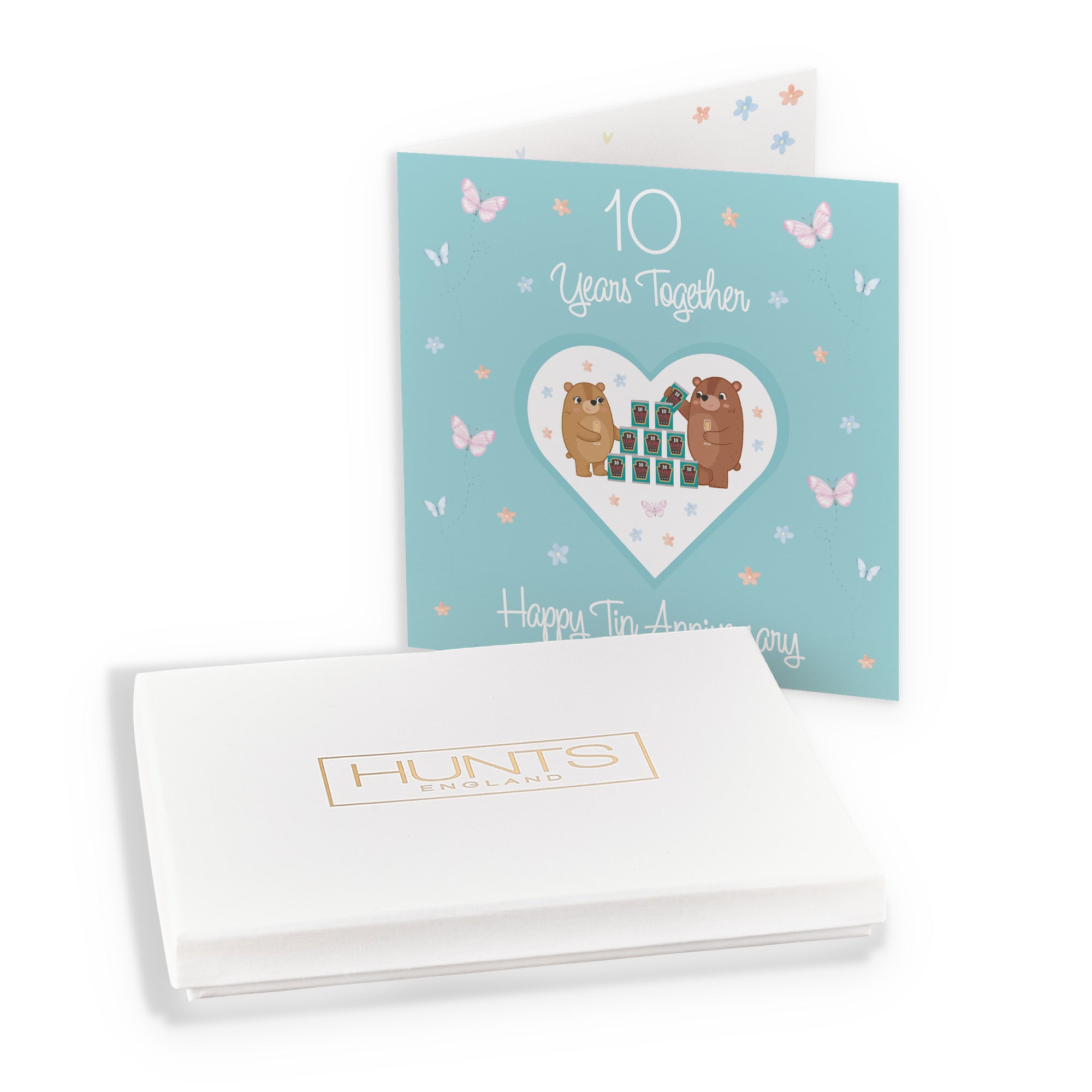 Boxed 10th Anniversary Card Tin Romantic Meadows - Default Title (B0D5YL6YP7)