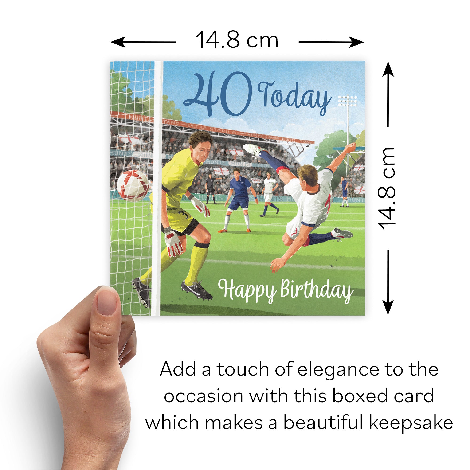 Boxed Football 40th Birthday Card Milo's Gallery - Default Title (B0D5YL93M9)