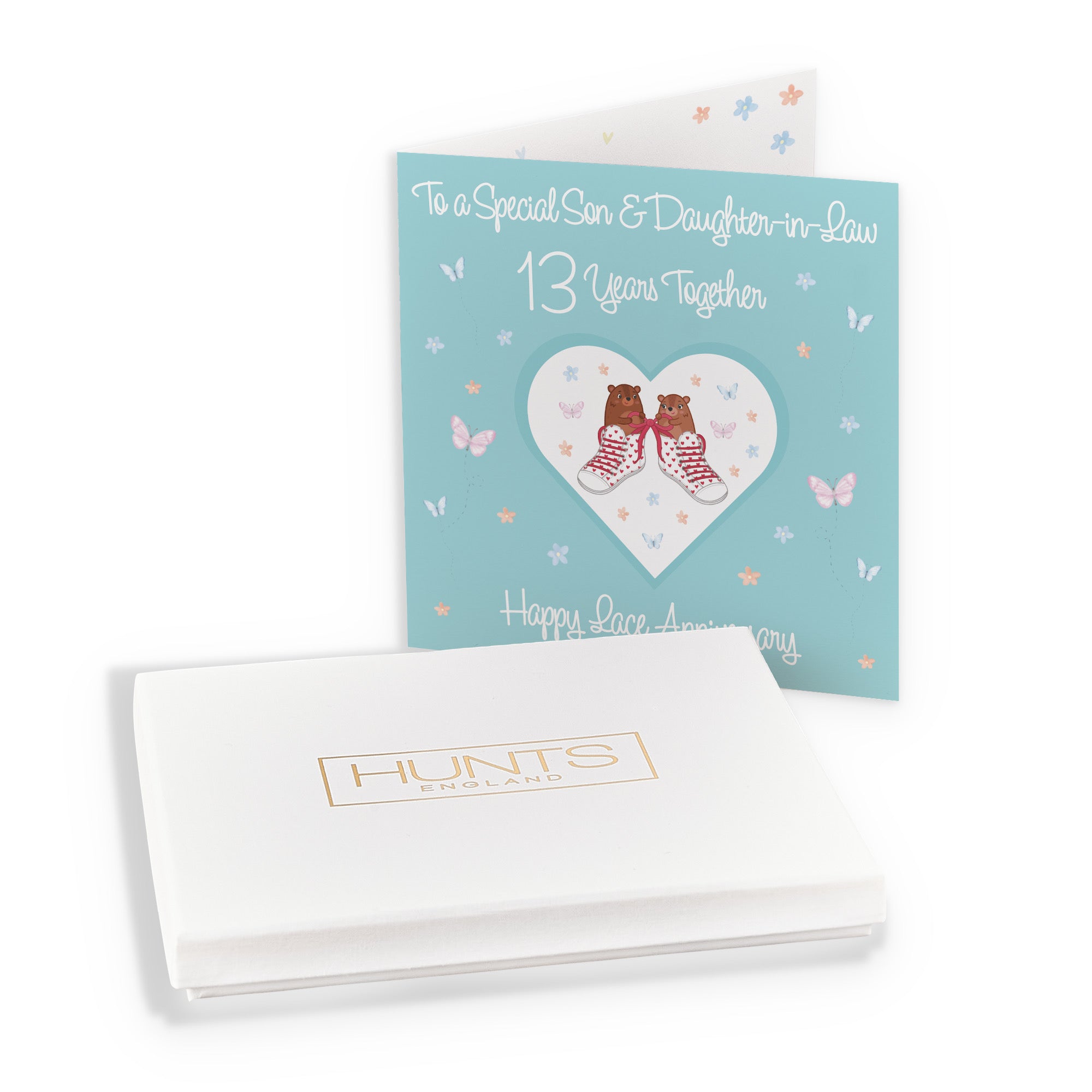 Boxed Son & Daughter-in-Law 13th Anniversary Card Romantic Meadows - Default Title (B0D5YLG3WC)