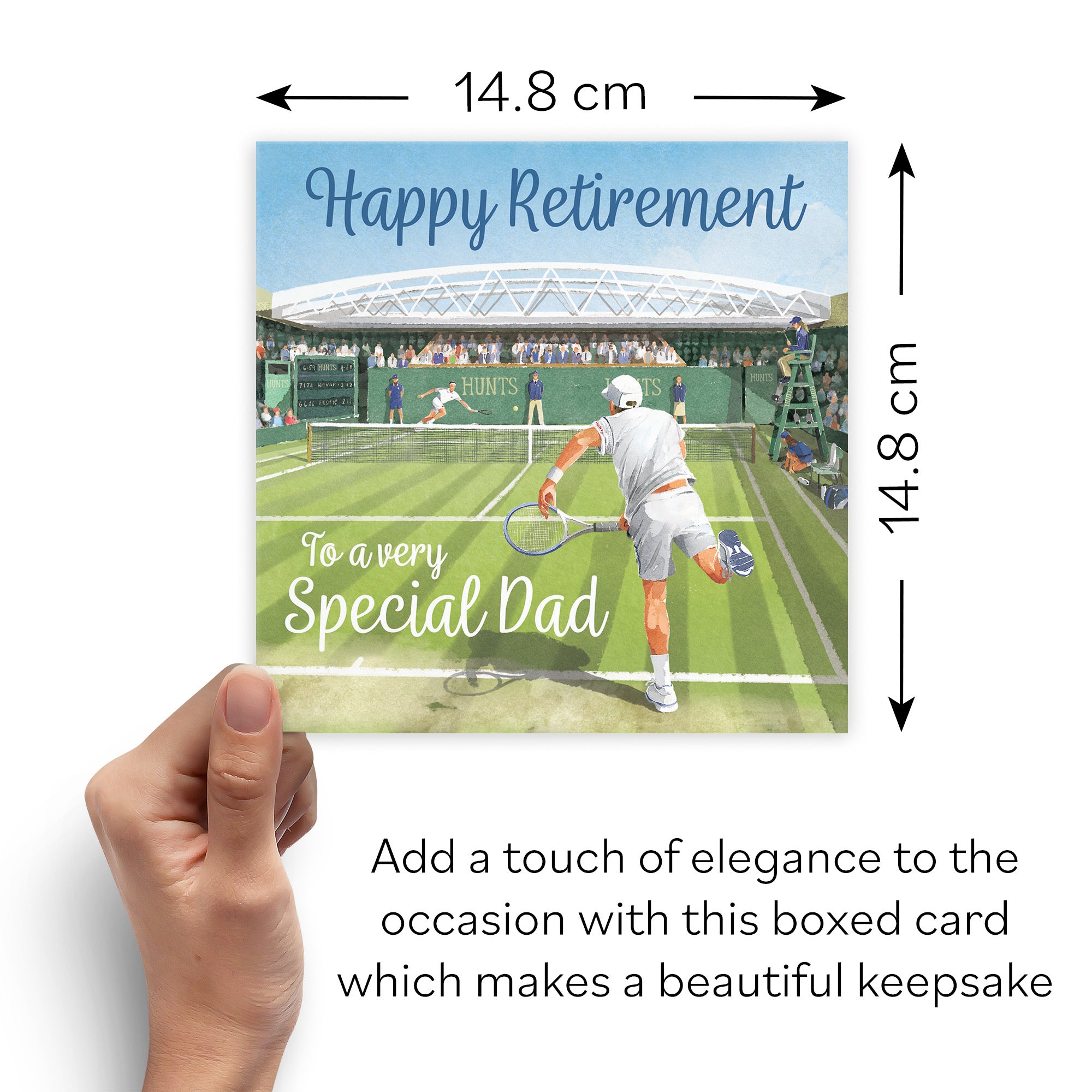 Boxed Dad Retirement Congratulations Tennis Card Milo's Gallery - Default Title (B0D5YLG4V6)