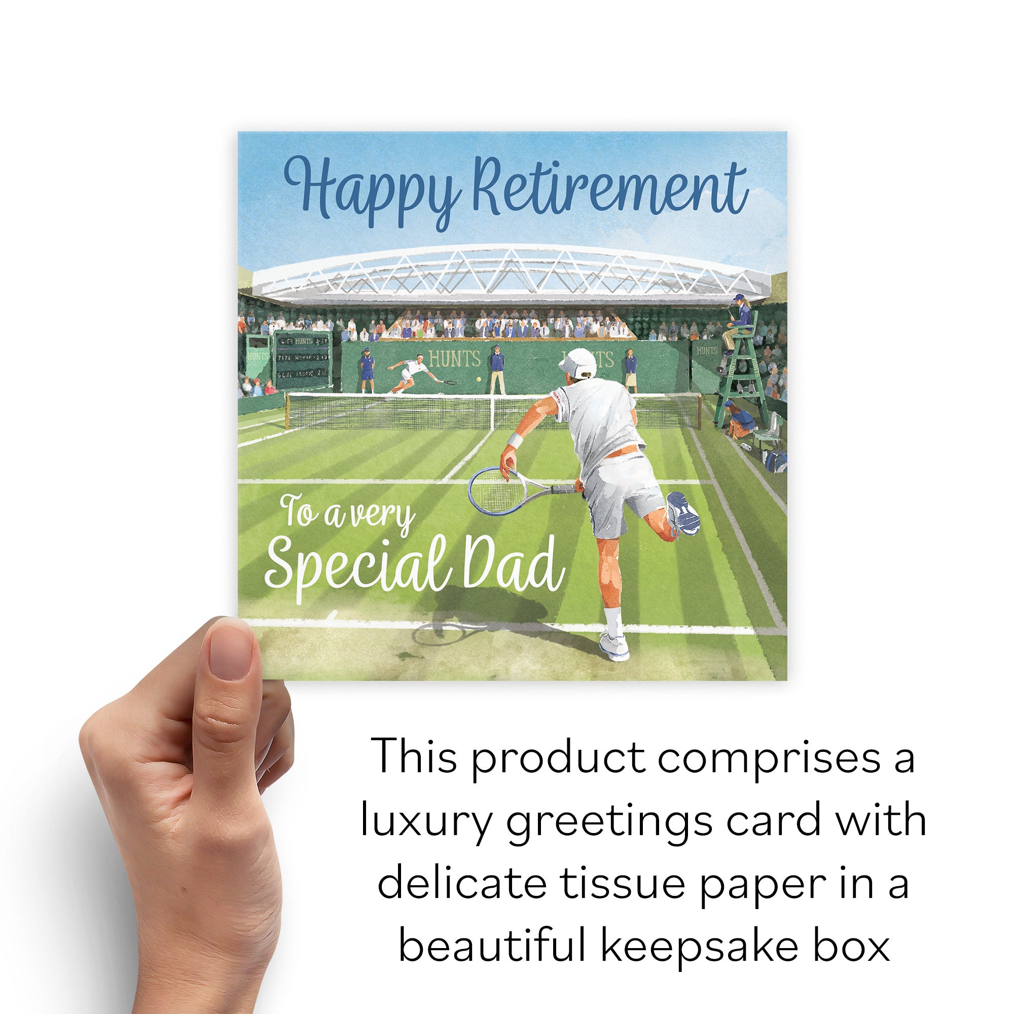 Boxed Dad Retirement Congratulations Tennis Card Milo's Gallery - Default Title (B0D5YLG4V6)