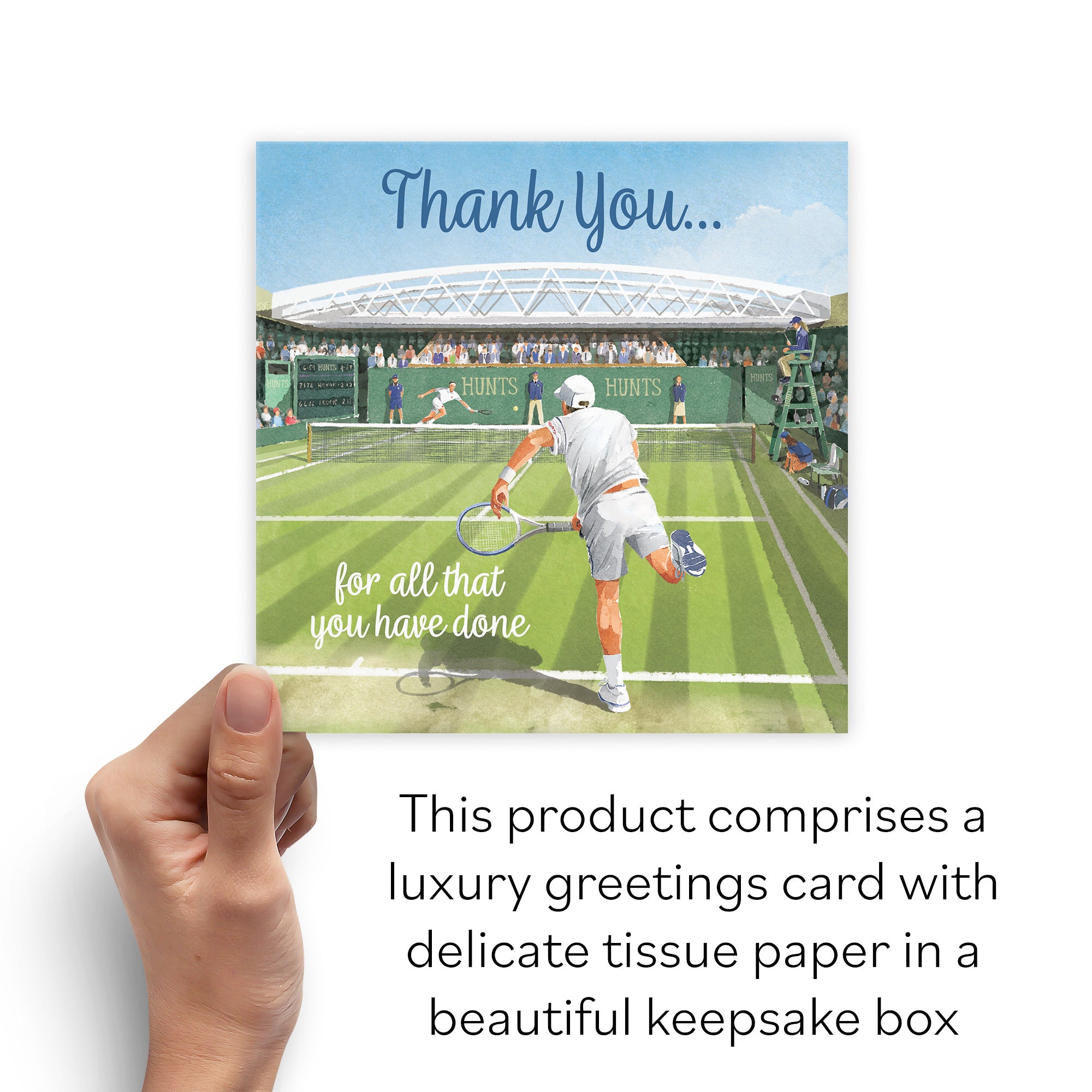 Boxed Thank You Tennis Card For Him Milo's Gallery - Default Title (B0D5YLKJWH)