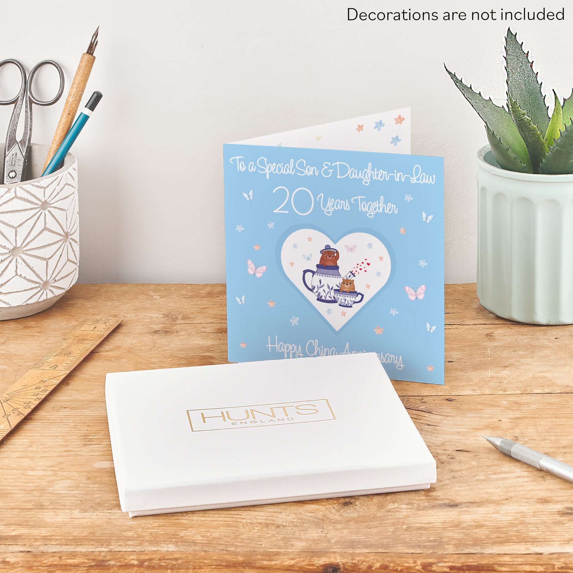 Boxed Son & Daughter-in-Law 20th Anniversary Card Romantic Meadows - Default Title (B0D5YLKPGS)