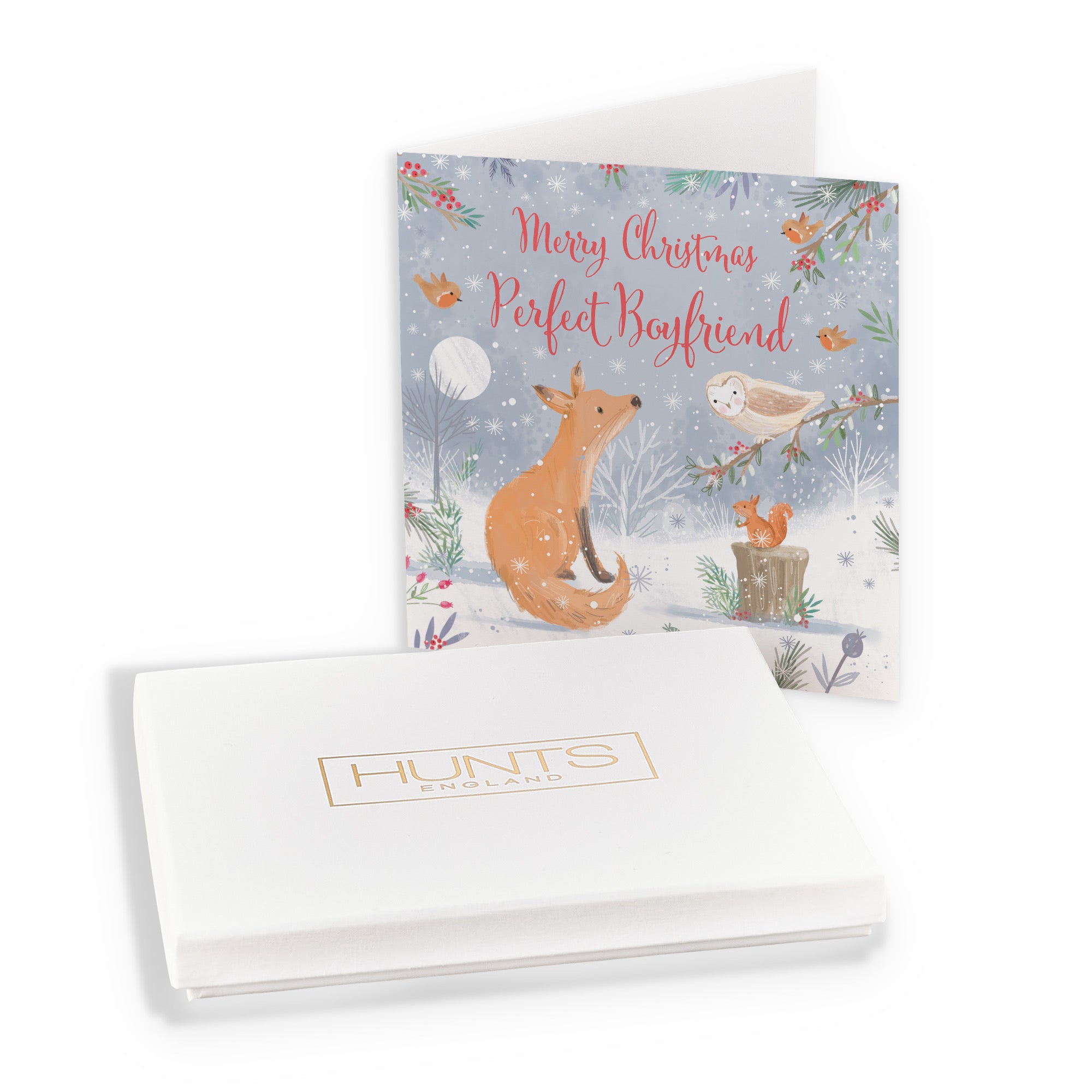 Boxed Boyfriend Cute Fox Christmas Card Nature's Treasures - Default Title (B0D5YLMVH6)