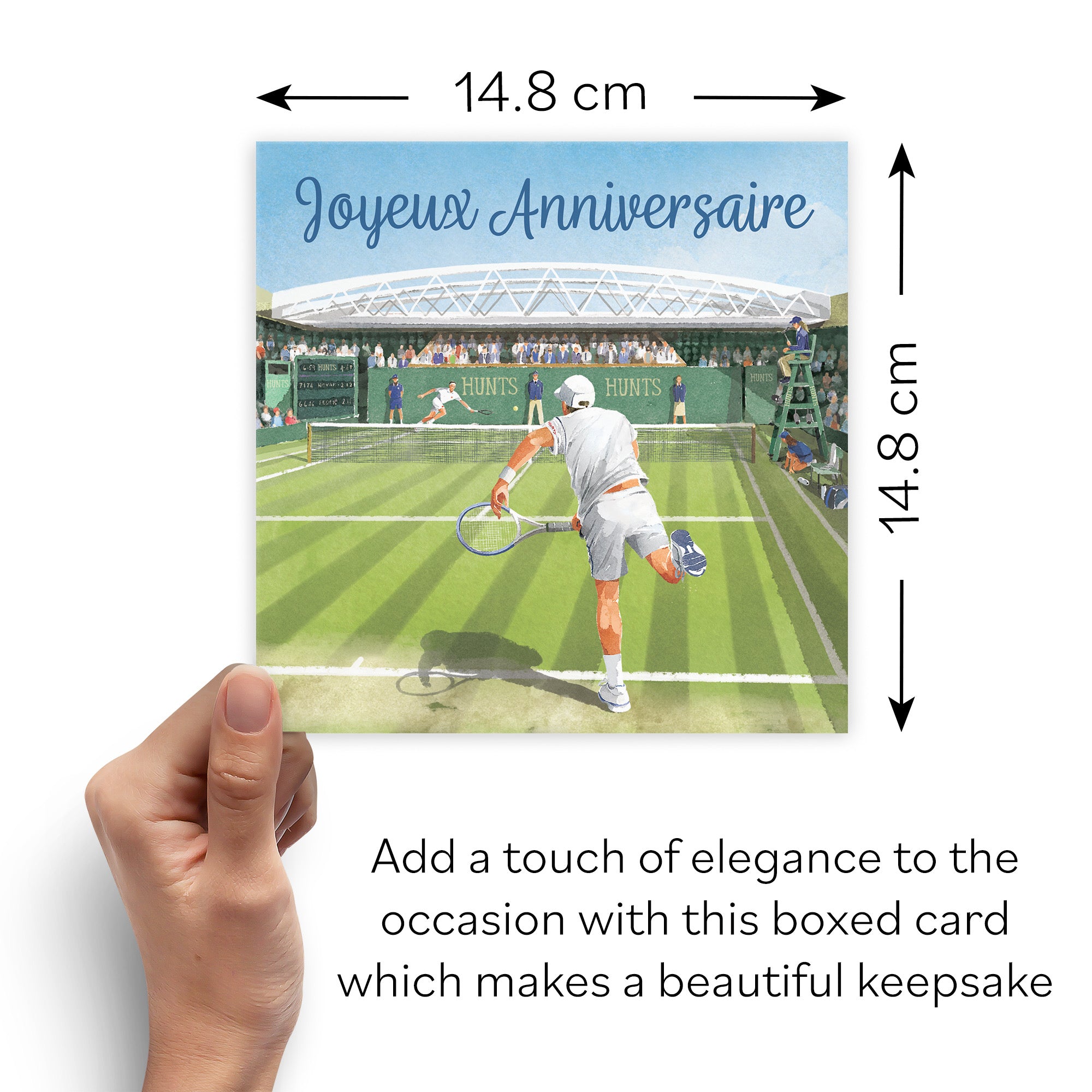 Boxed French Language Birthday Card For Him Tennis Milo's Gallery - Default Title (B0D5YLPDWX)