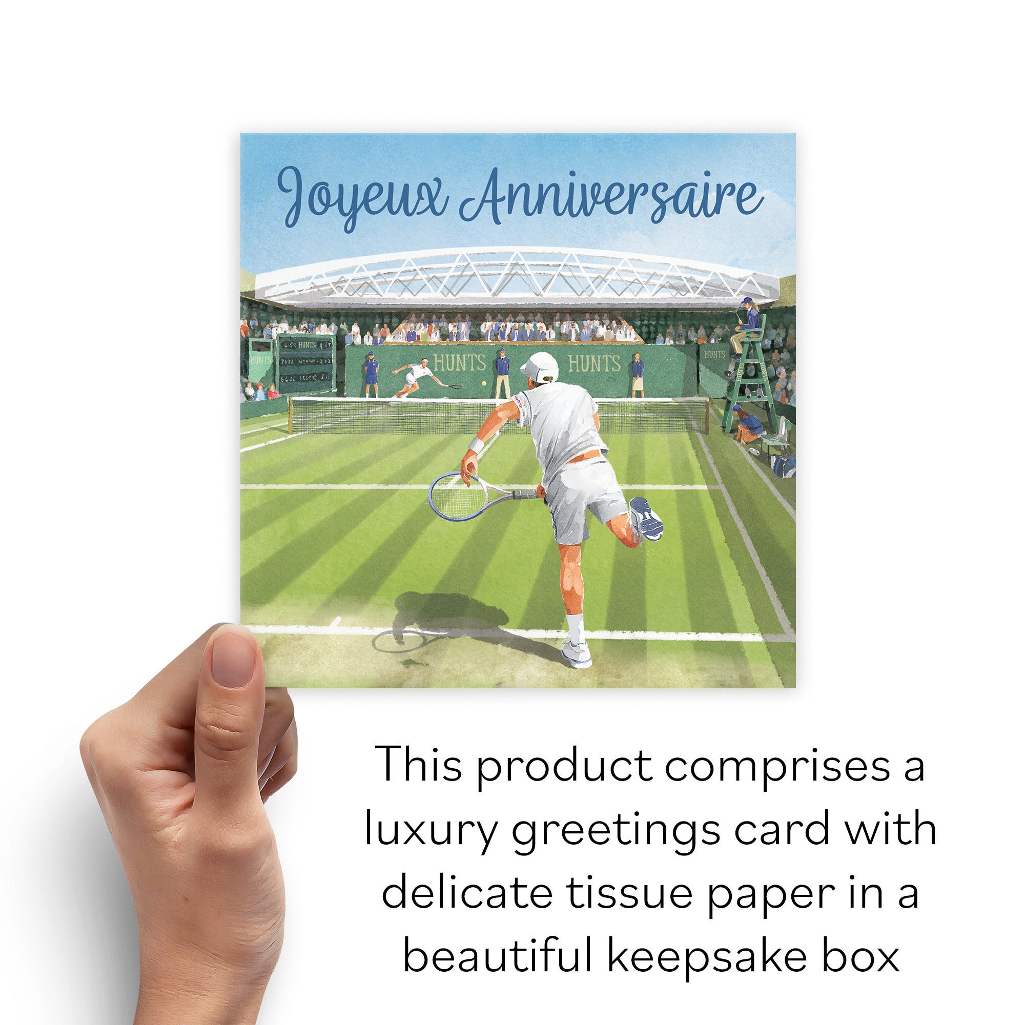 Boxed French Language Birthday Card For Him Tennis Milo's Gallery - Default Title (B0D5YLPDWX)