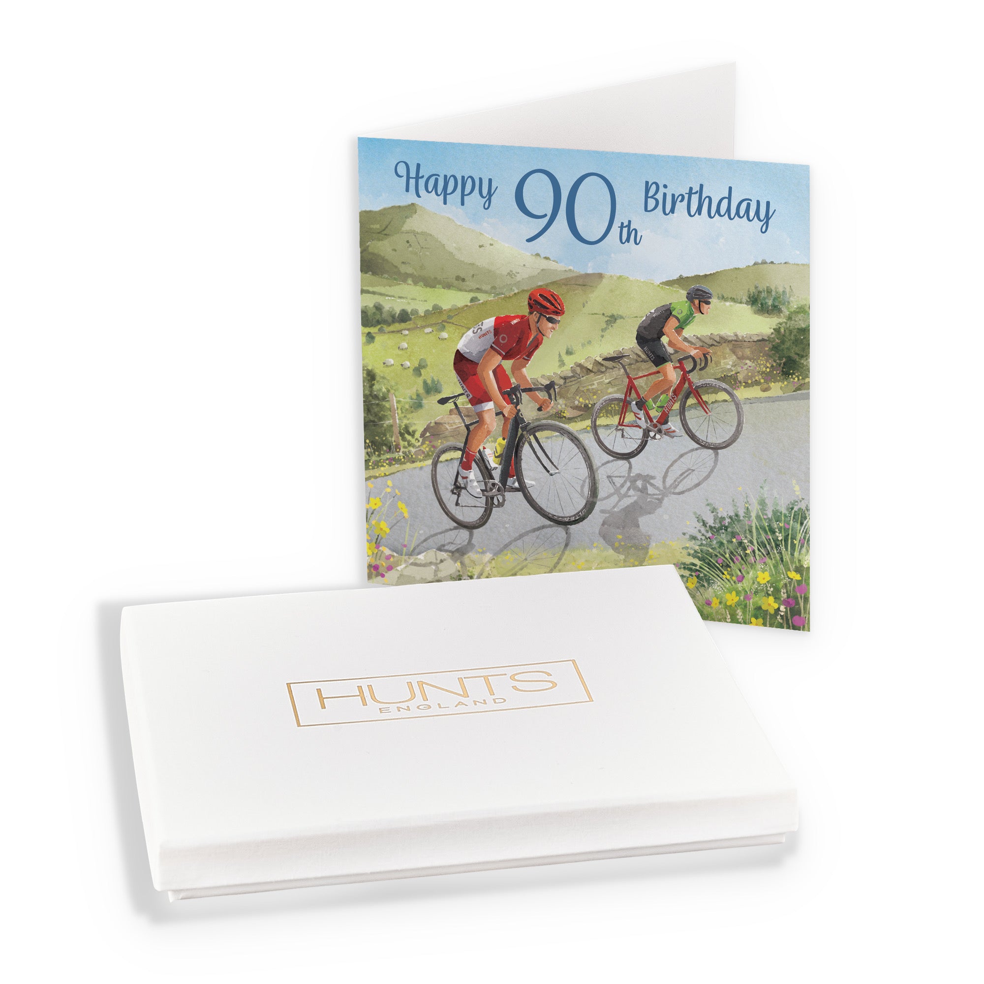 Boxed 90th Birthday Card Road Cycling Milo's Gallery - Default Title (B0D5YLV4Z8)