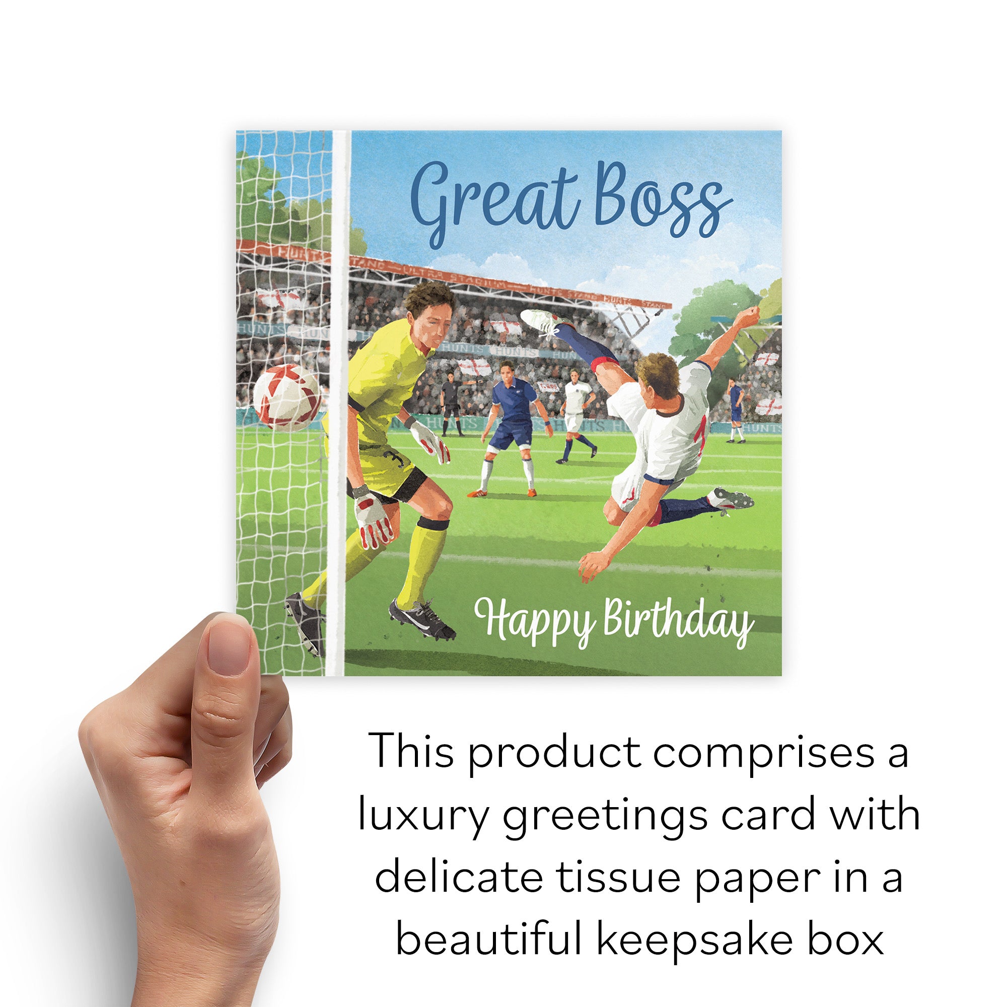 Boxed Boss Football Birthday Card Milo's Gallery - Default Title (B0D5YLVLH7)