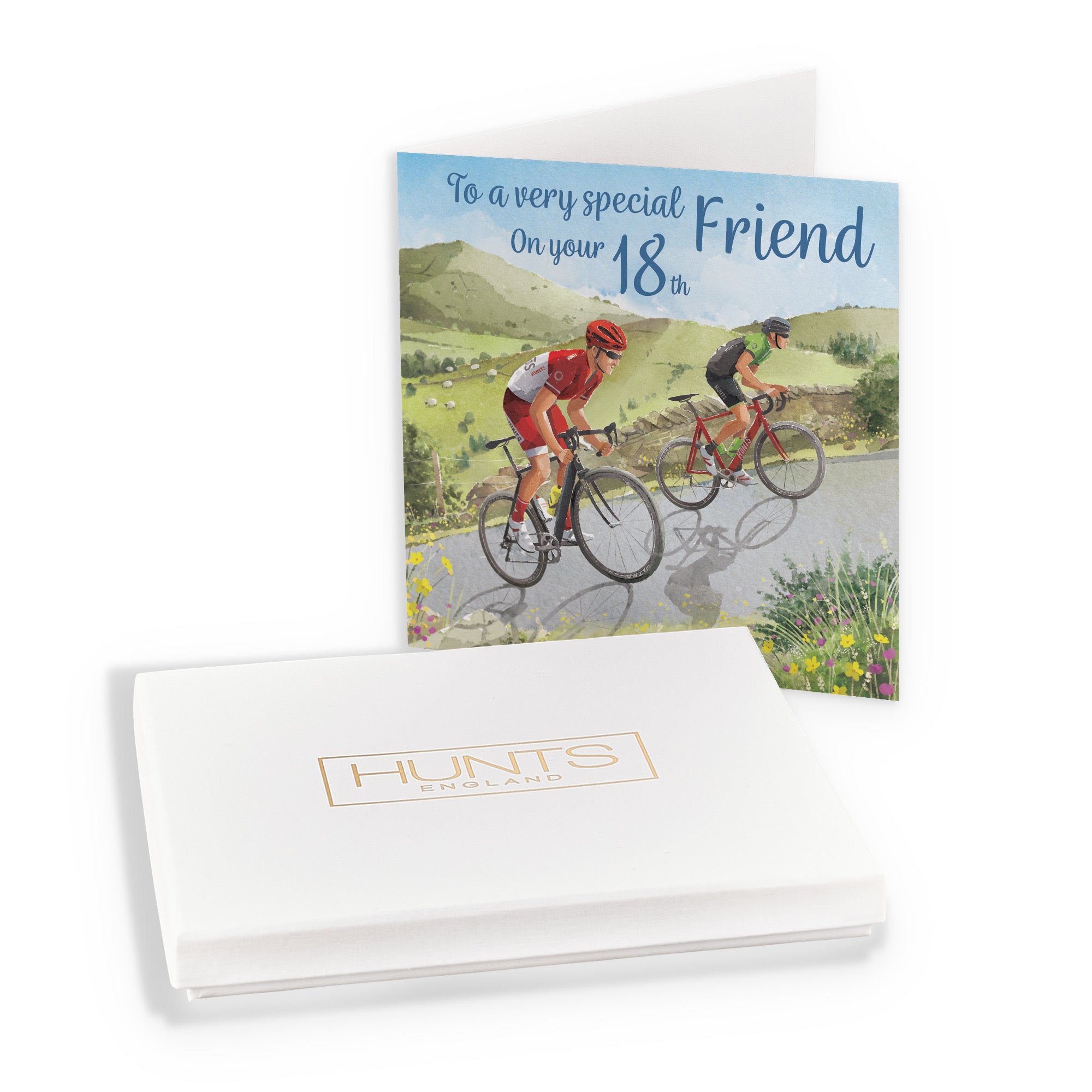 Boxed 18th Friend Birthday Card Road Cycling Milo's Gallery - Default Title (B0D5YLVN73)