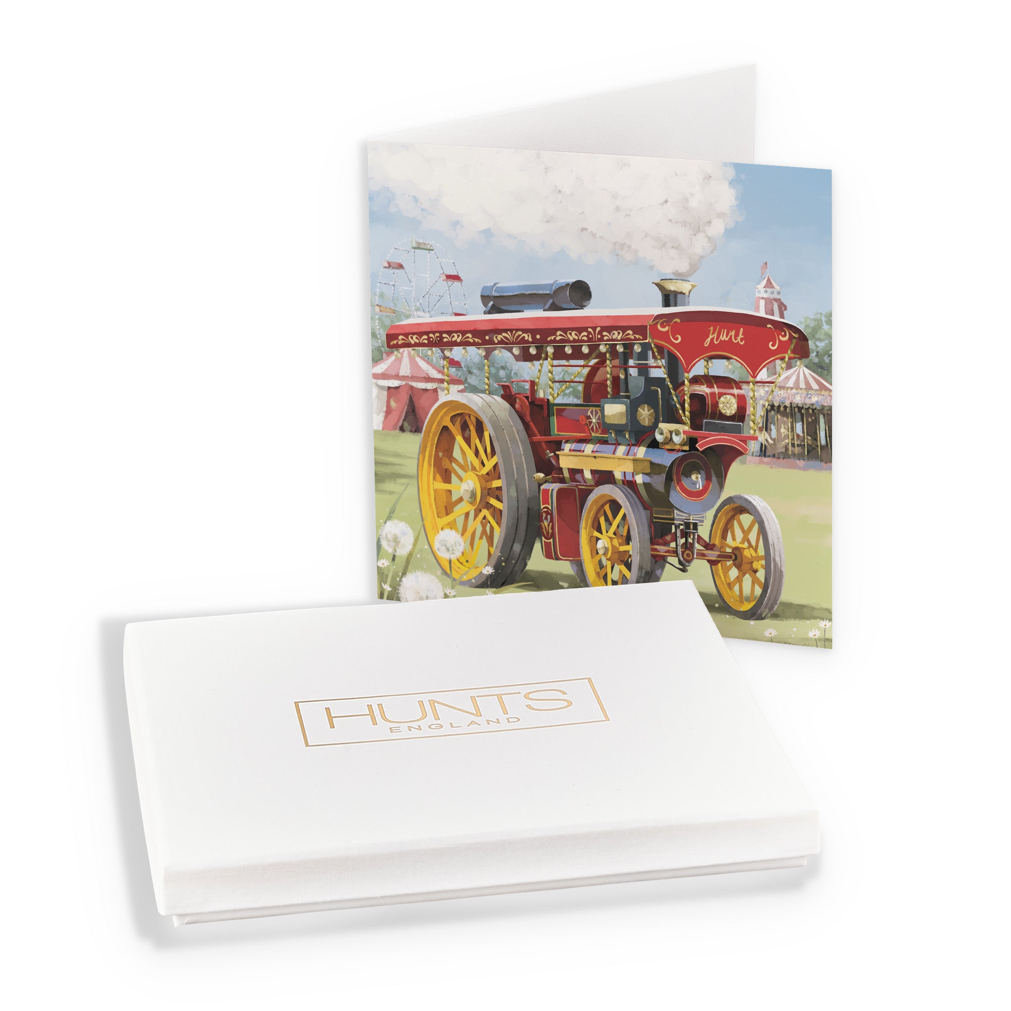 Boxed Vintage Traction Engine Blank Any Occasion Card Milo's Gallery - Default Title (B0D5YMB3MJ)