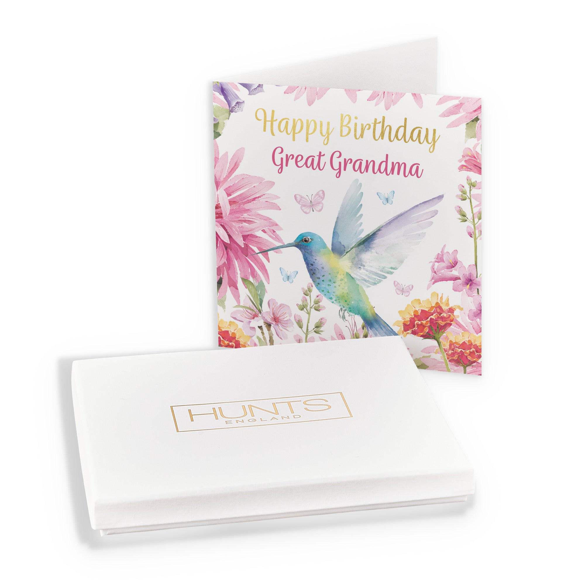 Boxed Great Grandma Birthday Card Hummingbird Gold Foil Milo's Gallery - Default Title (B0D5YMK7P6)