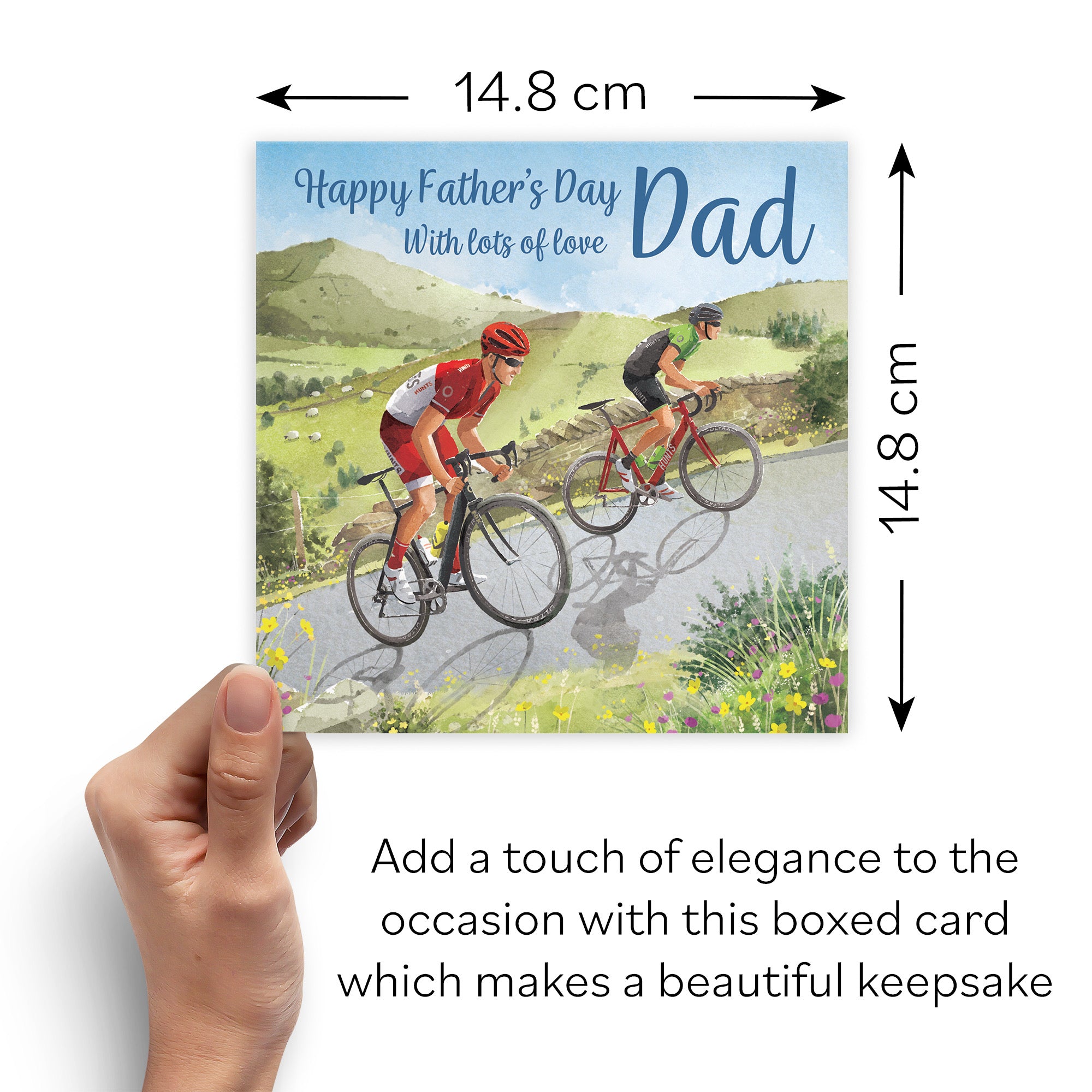 Boxed Dad Road Cycling Father's Day Card Milo's Gallery - Default Title (B0D5YMMVV1)