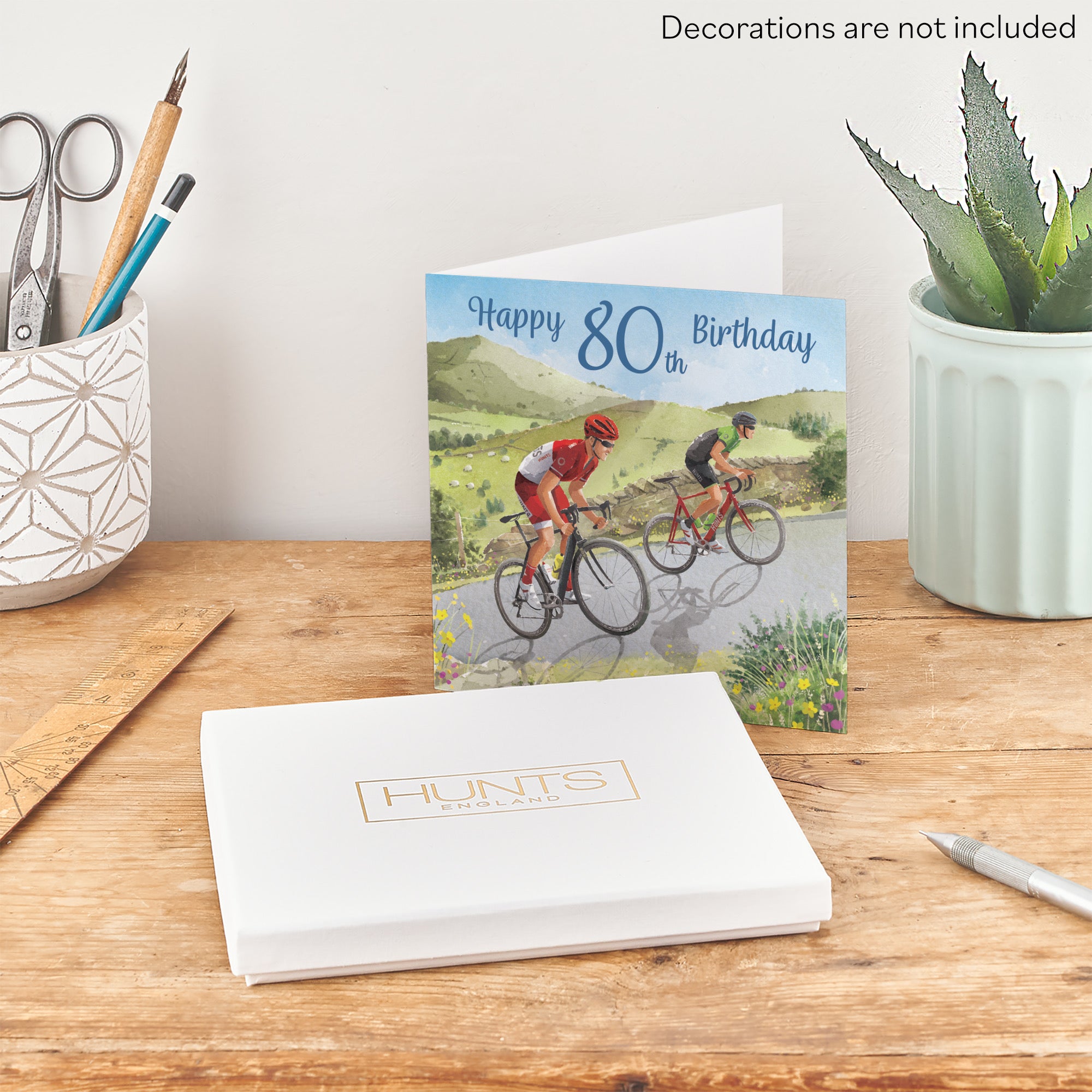 Boxed 80th Birthday Card Road Cycling Milo's Gallery - Default Title (B0D5YMW1QX)