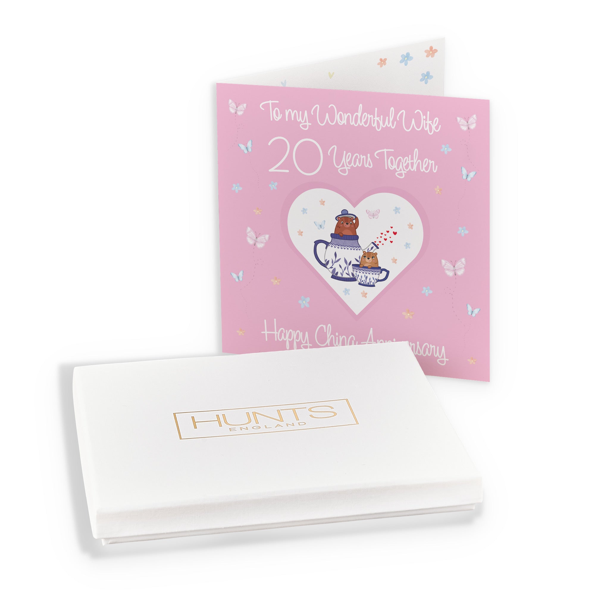 Boxed Wife 20th Anniversary Card China Romantic Meadows - Default Title (B0D5YN1F1S)