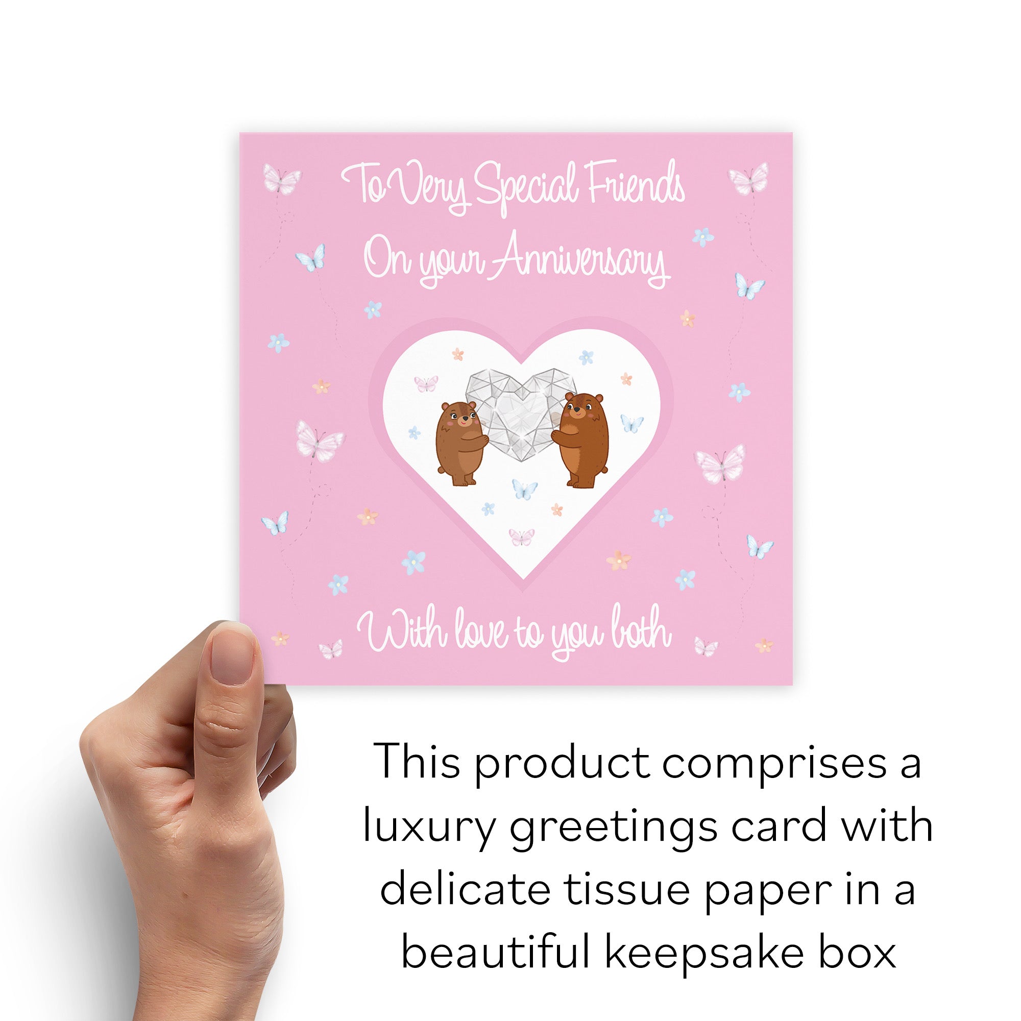 Boxed Friends Anniversary Card Romantic Meadows - Default Title (B0D5YN5DBF)