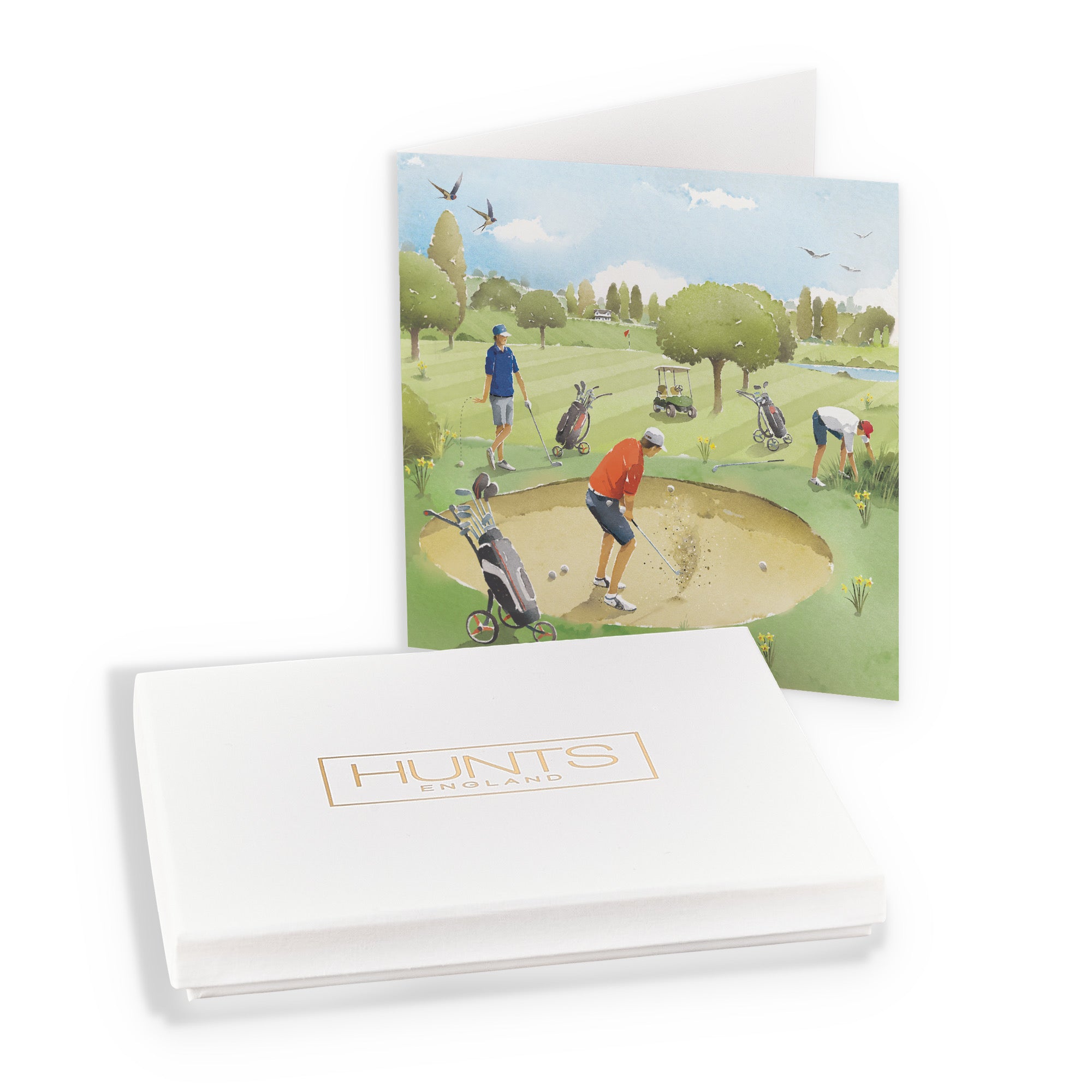 Boxed Golfing Blank Any Occasion Card Golf Bunker Milo's Gallery - Default Title (B0D5YNBP73)