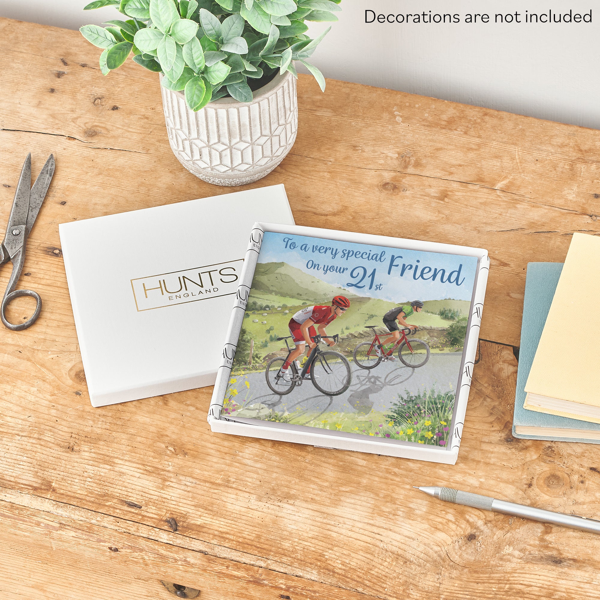 Boxed 21st Friend Birthday Card Road Cycling Milo's Gallery - Default Title (B0D5YNSZ1Y)