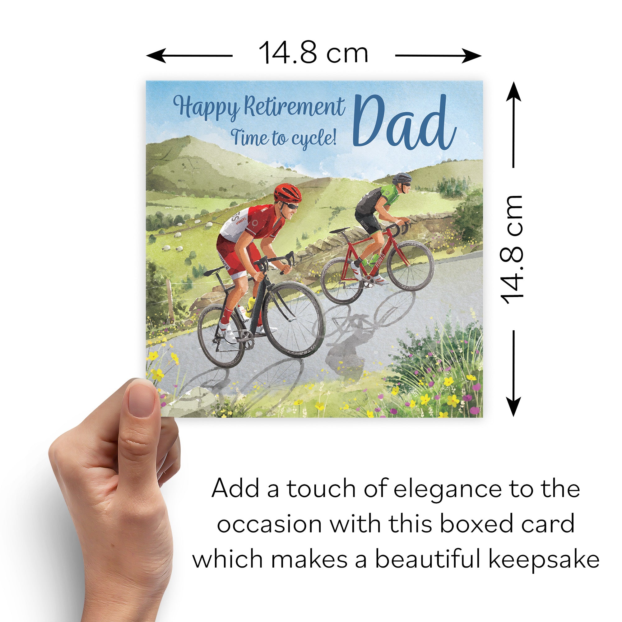 Boxed Road Cycling Dad Retirement Card Milo's Gallery - Default Title (B0D5YNZKG3)