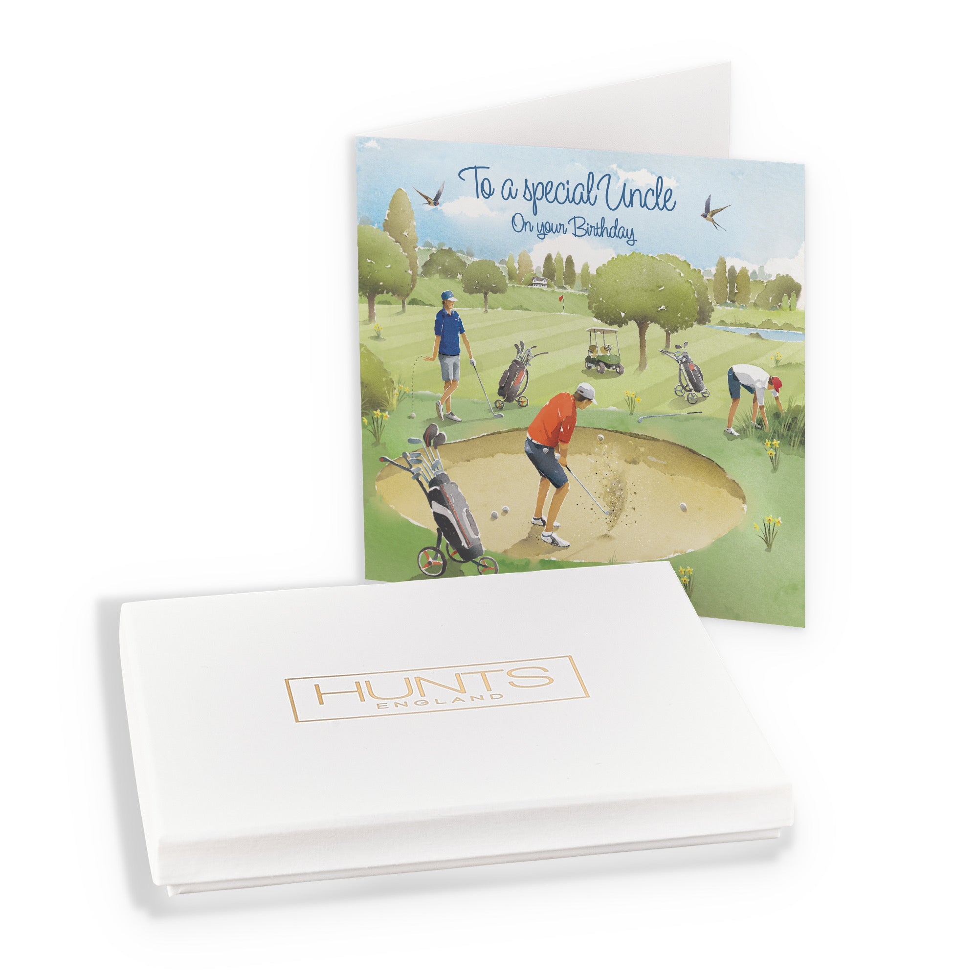 Boxed Uncle Golfing Birthday Card Golf Bunker Milo's Gallery - Default Title (B0D5YQZ3LY)