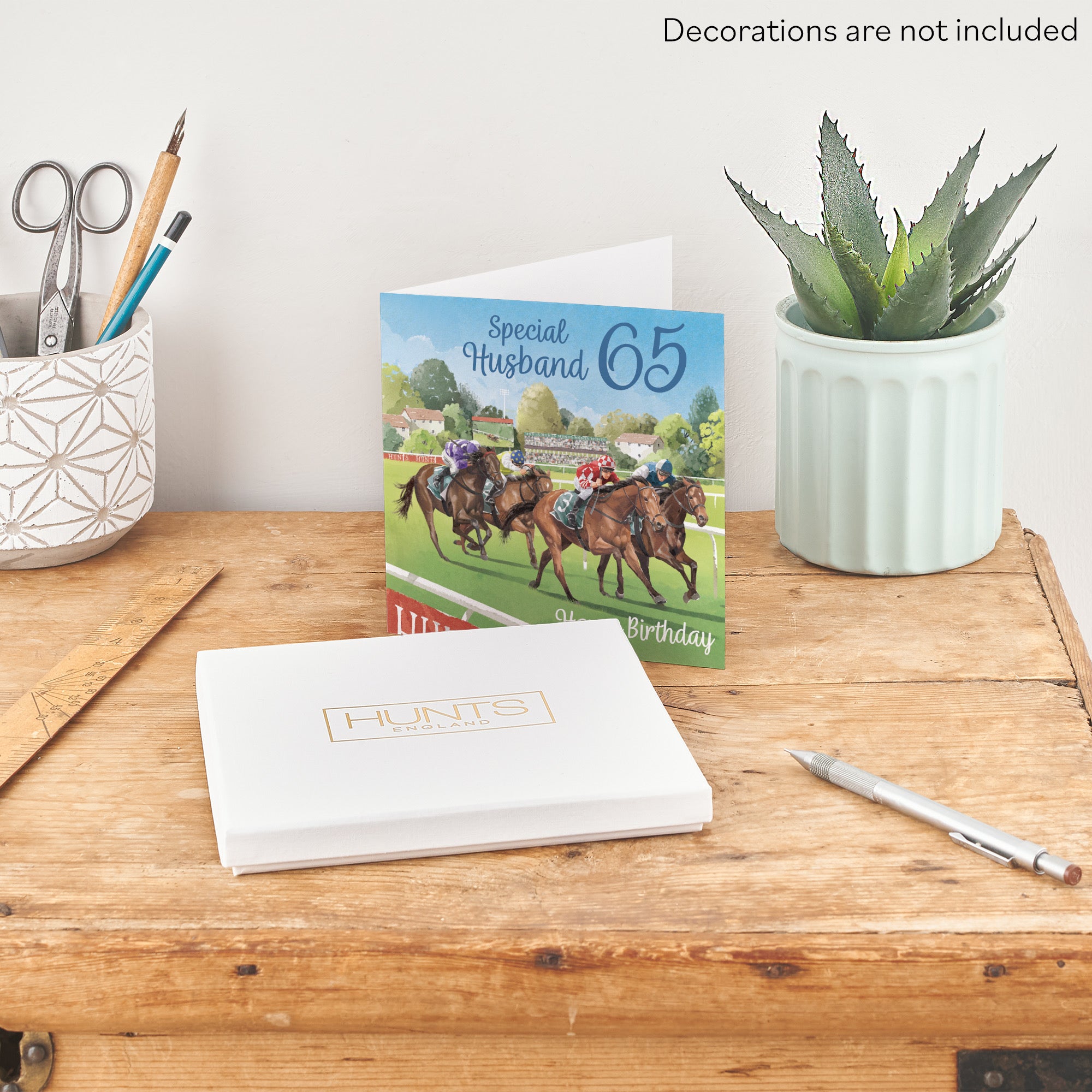 Boxed 65th Husband Horse Racing Birthday Card Milo's Gallery - Default Title (B0D5YSC2TV)