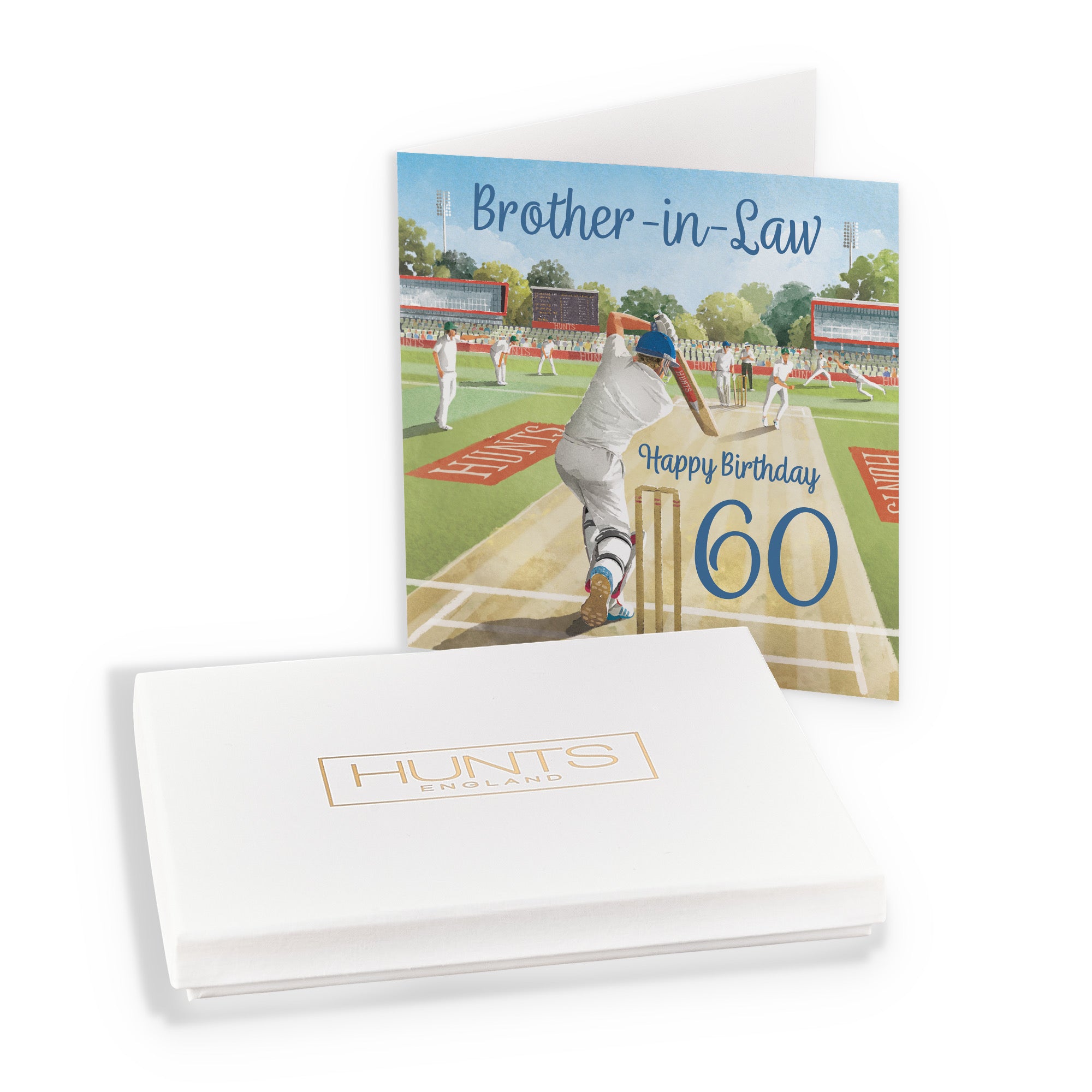 Boxed 60th Brother-in-Law Cricket Birthday Card Milo's Gallery - Default Title (B0D5YSFS99)